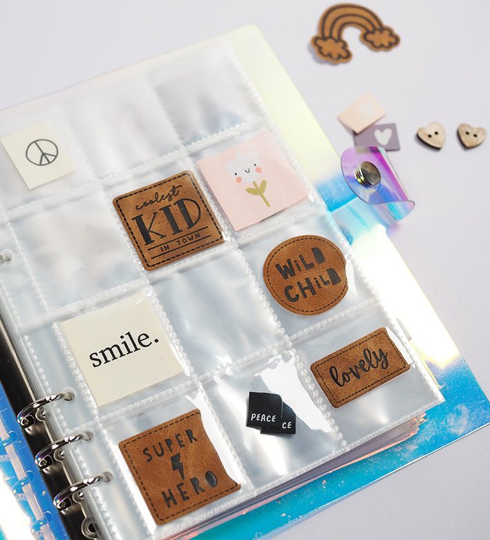 12 - Fächer - Hüllen für unser Sammelalbum für Tüddel - A5 *15 Stück* - Paul & Clara