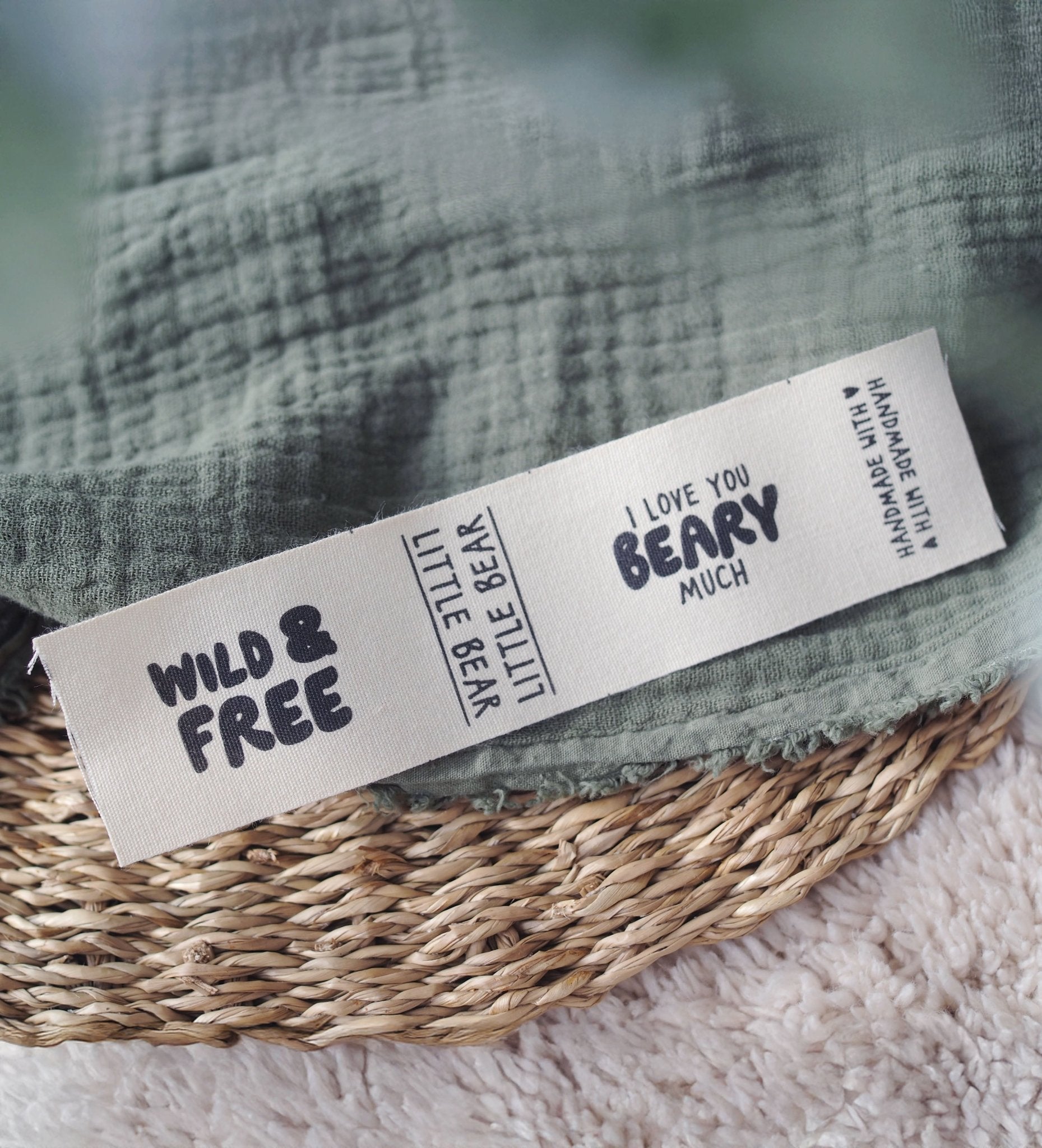 4in1 Baumwolllabel *beary much* - Paul & Clara