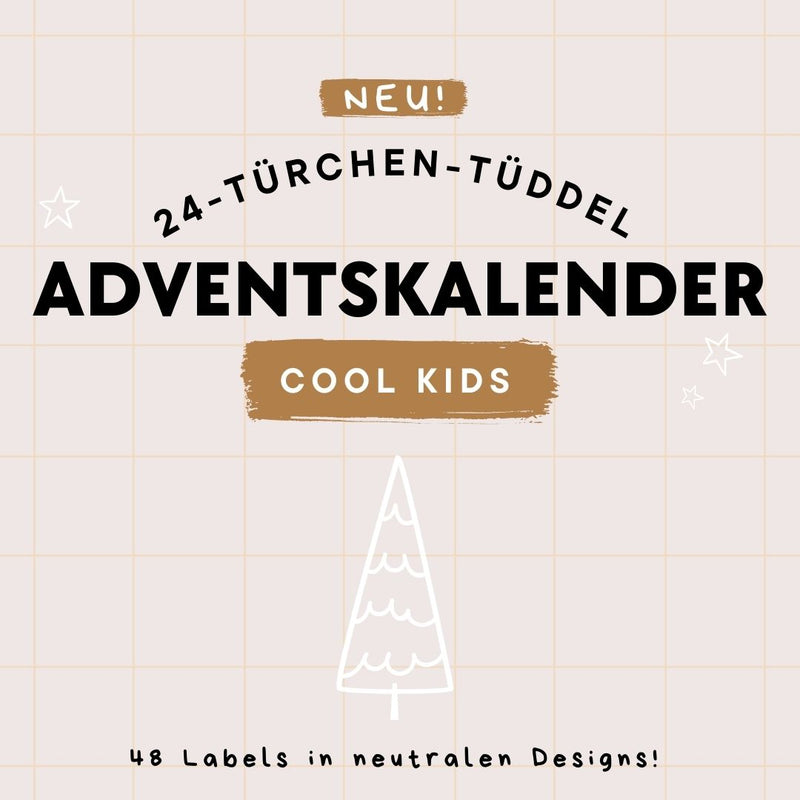 24-Türchen-Tüddel-Kalender - COOL KIDS *2024* + !!EXTRAÜBERRASCHUNG!!