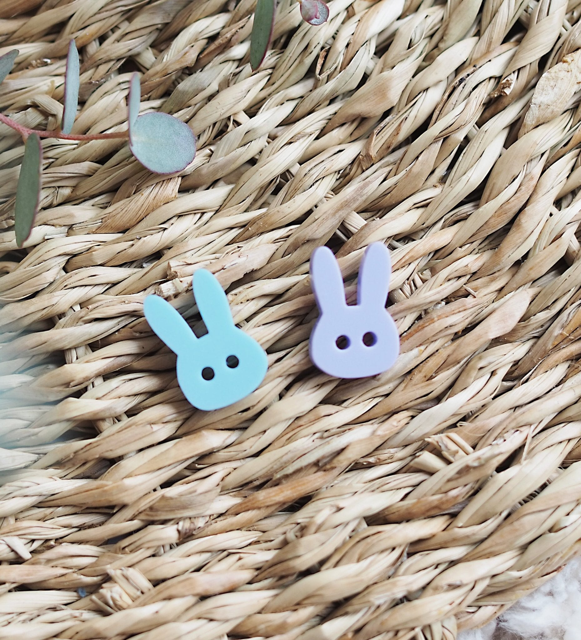 Acryl - Button *Hase* Mint - Paul & Clara