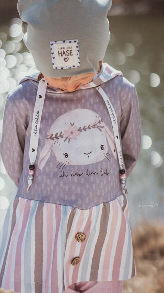 Baumwoll - Band - ich hab dich lieb ♥ *ECRU* - Paul & Clara