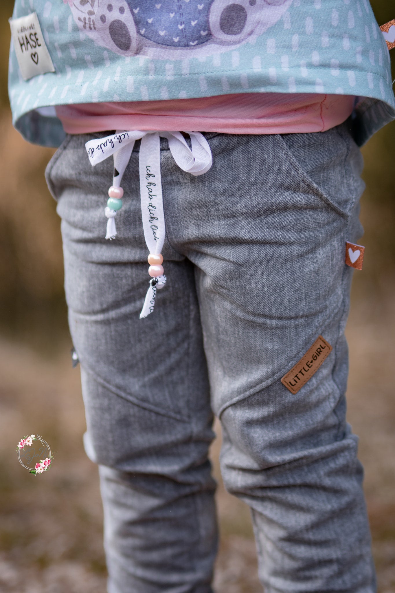 Baumwoll - Band - ich hab dich lieb ♥ *ECRU* - Paul & Clara