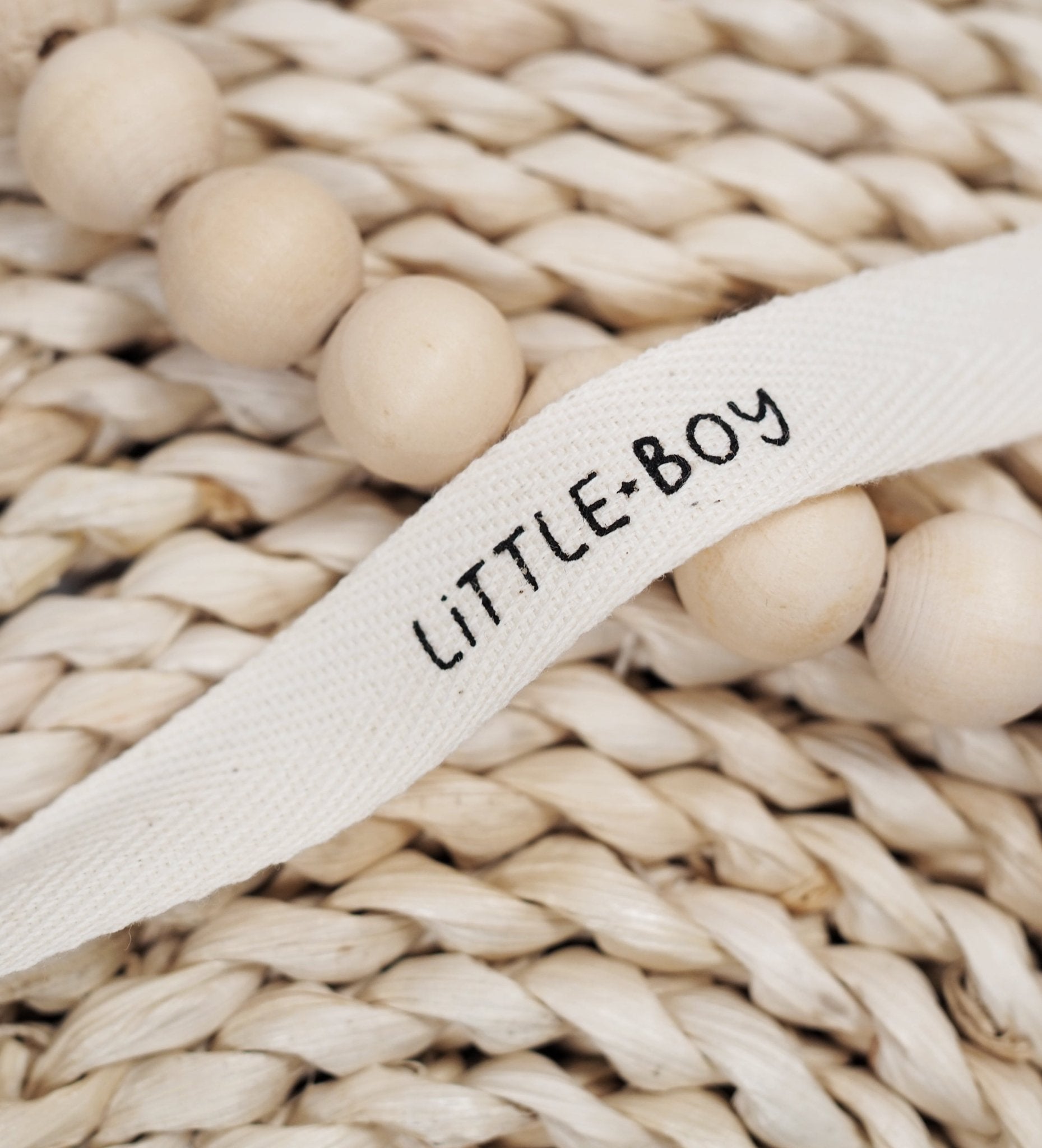 Baumwoll - Band - little boy *ecru* - Paul & Clara