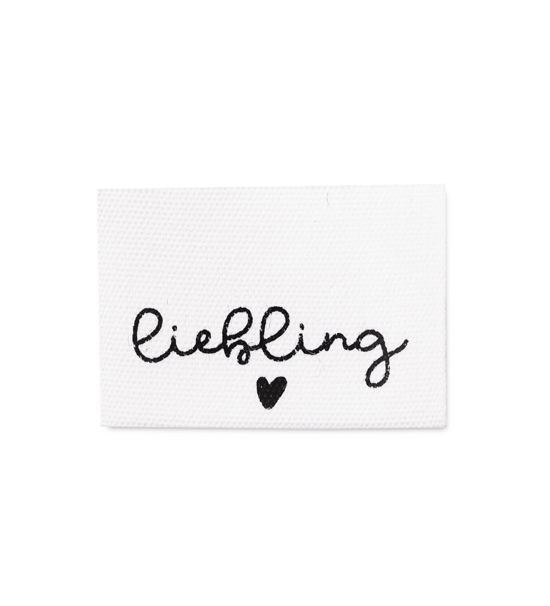 Baumwoll - Klapplabel *liebling* - Paul & Clara