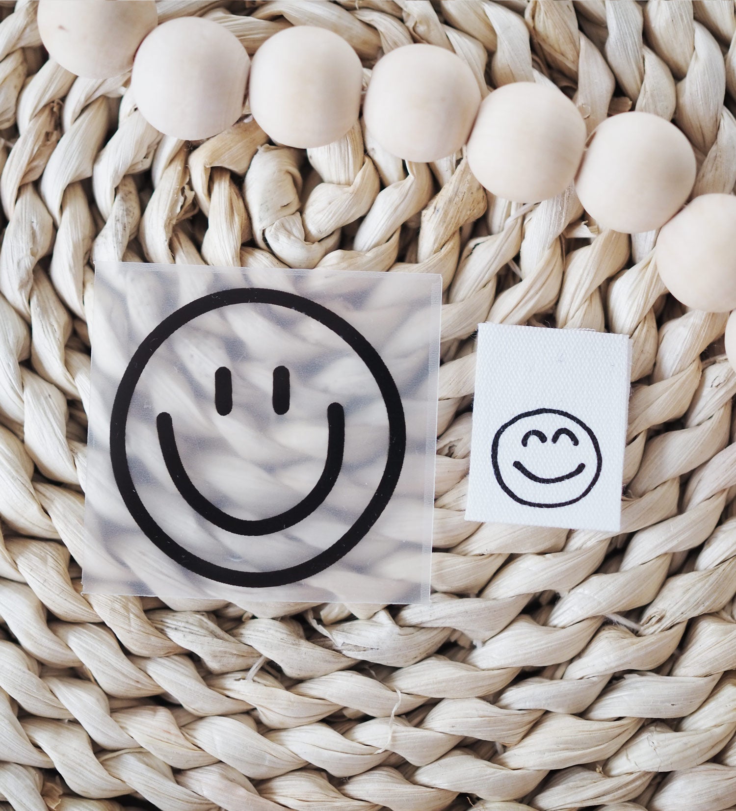 Baumwoll - Klapplabel * smile * - Paul & Clara