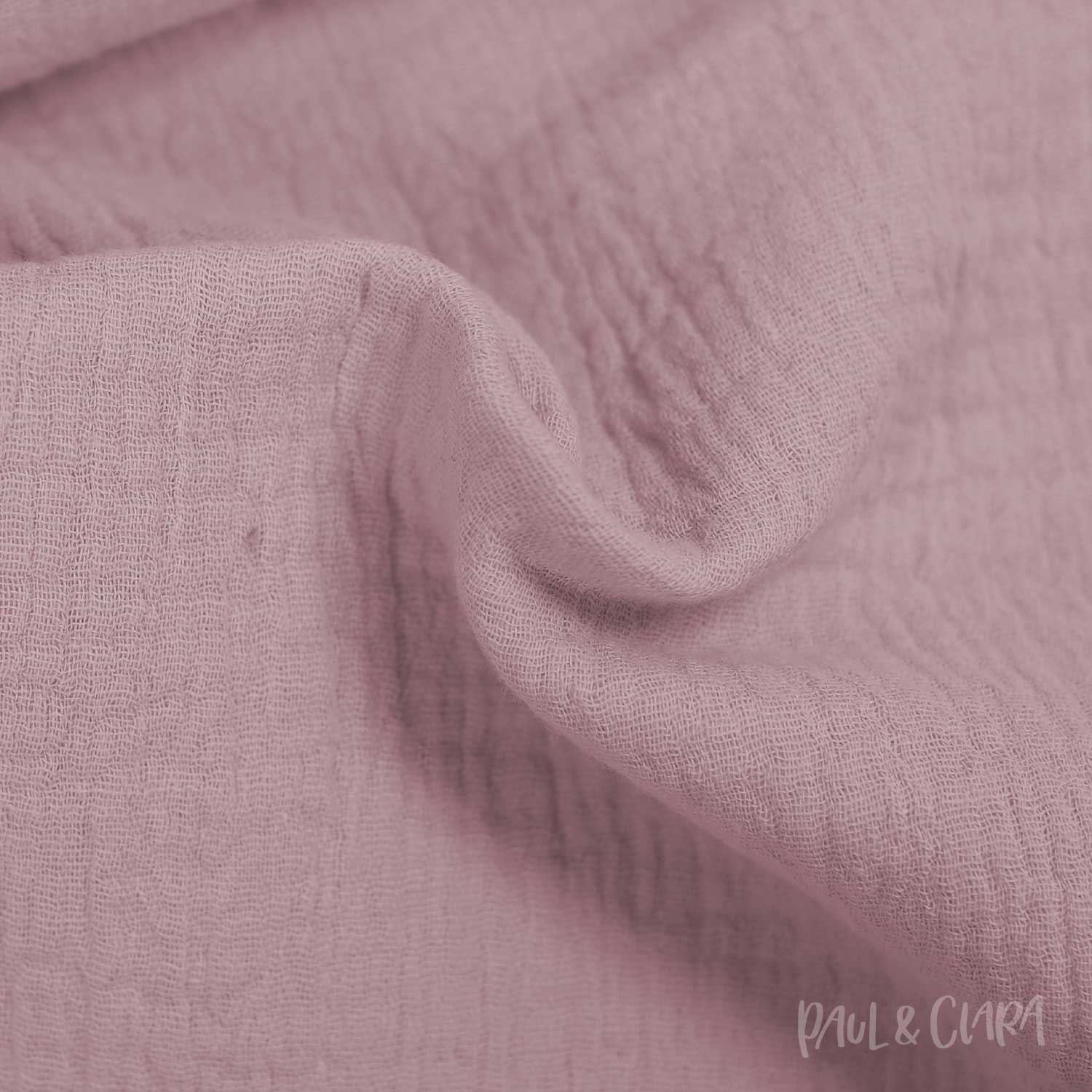 Baumwoll Musselin - Altrosa - Paul & Clara