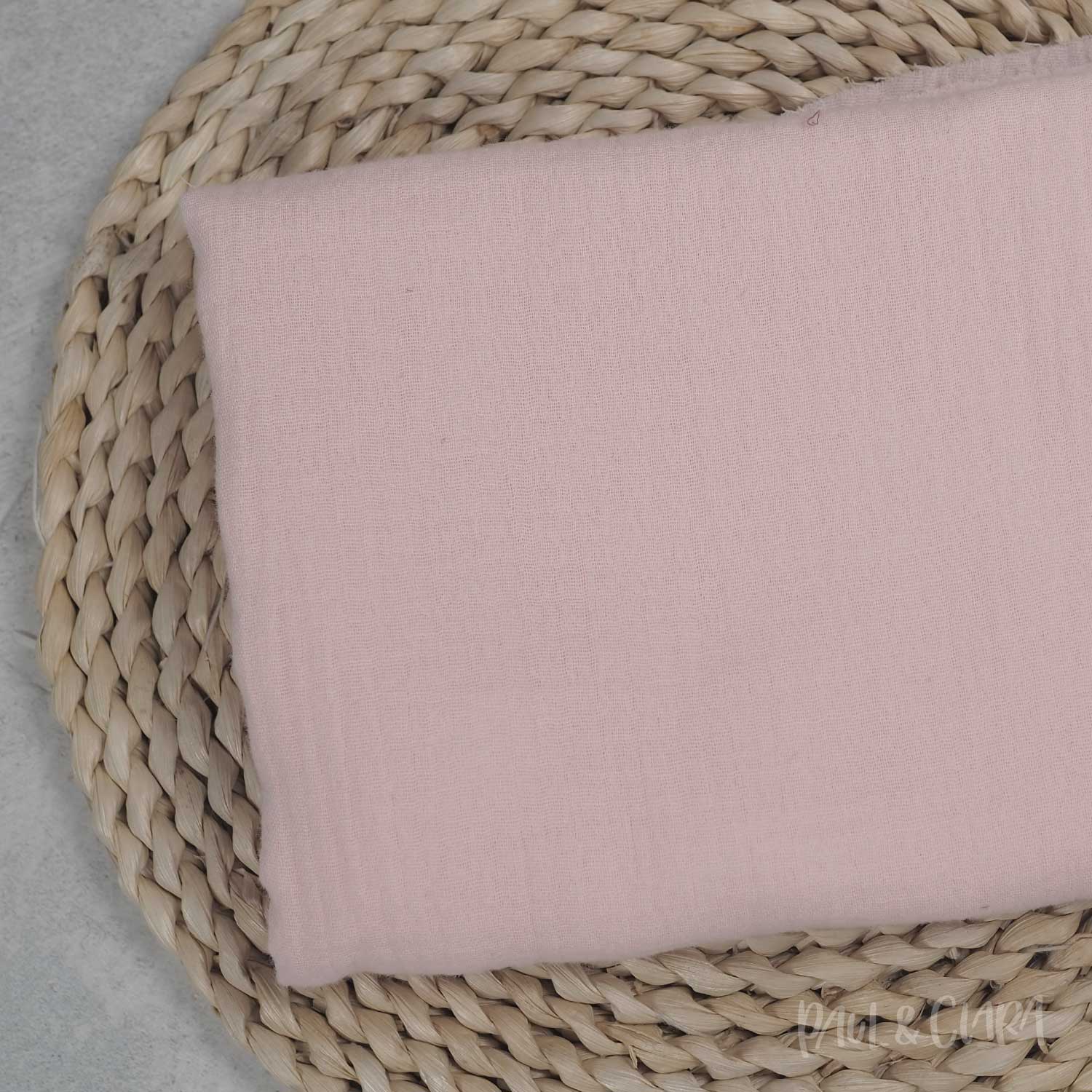 Baumwoll Musselin - Altrosa - Paul & Clara