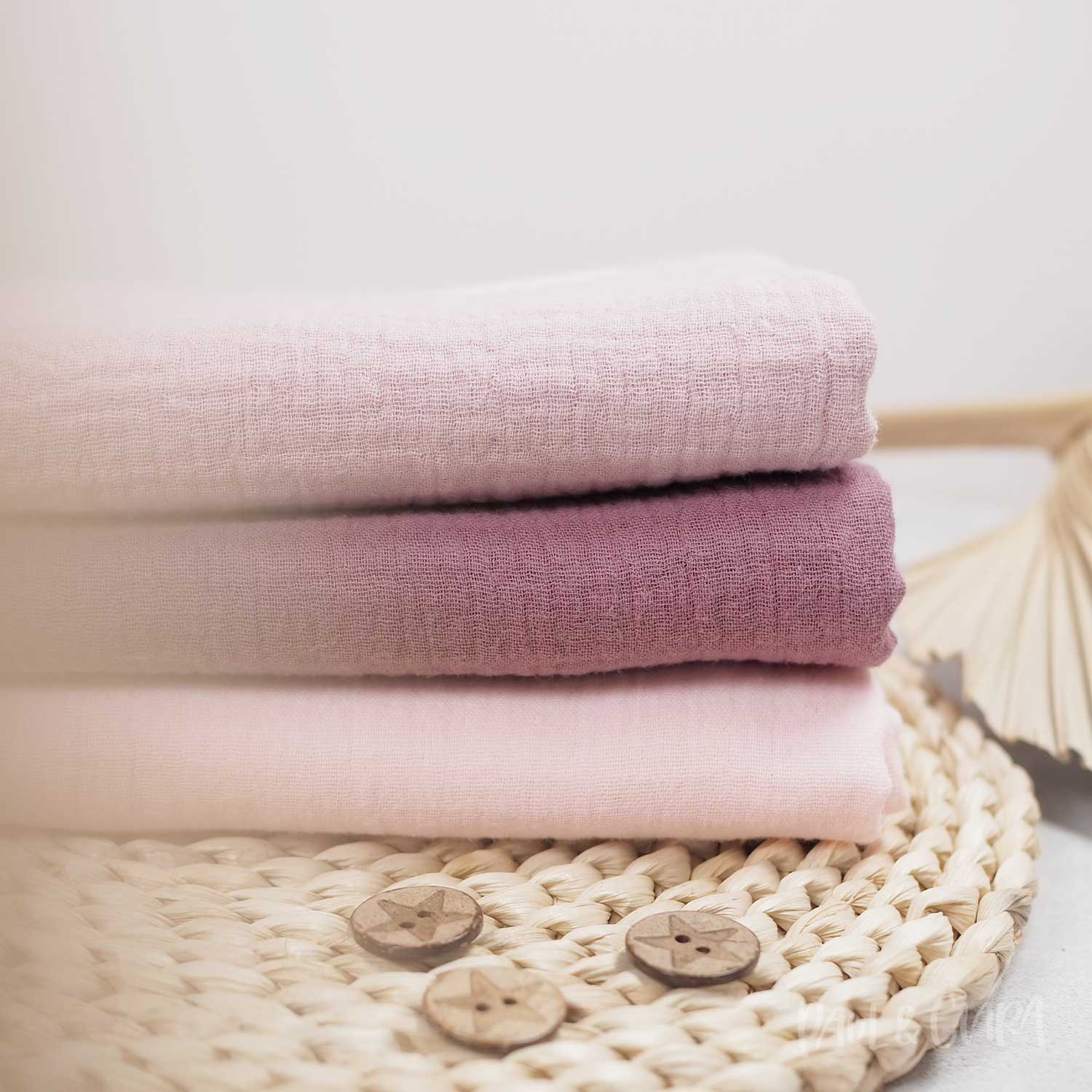 Baumwoll Musselin - Mauve - Paul & Clara