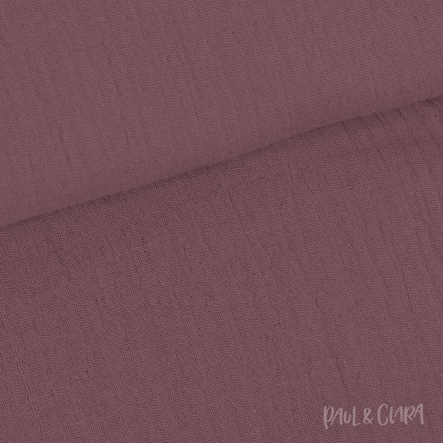 Baumwoll Musselin - Mauve - Paul & Clara