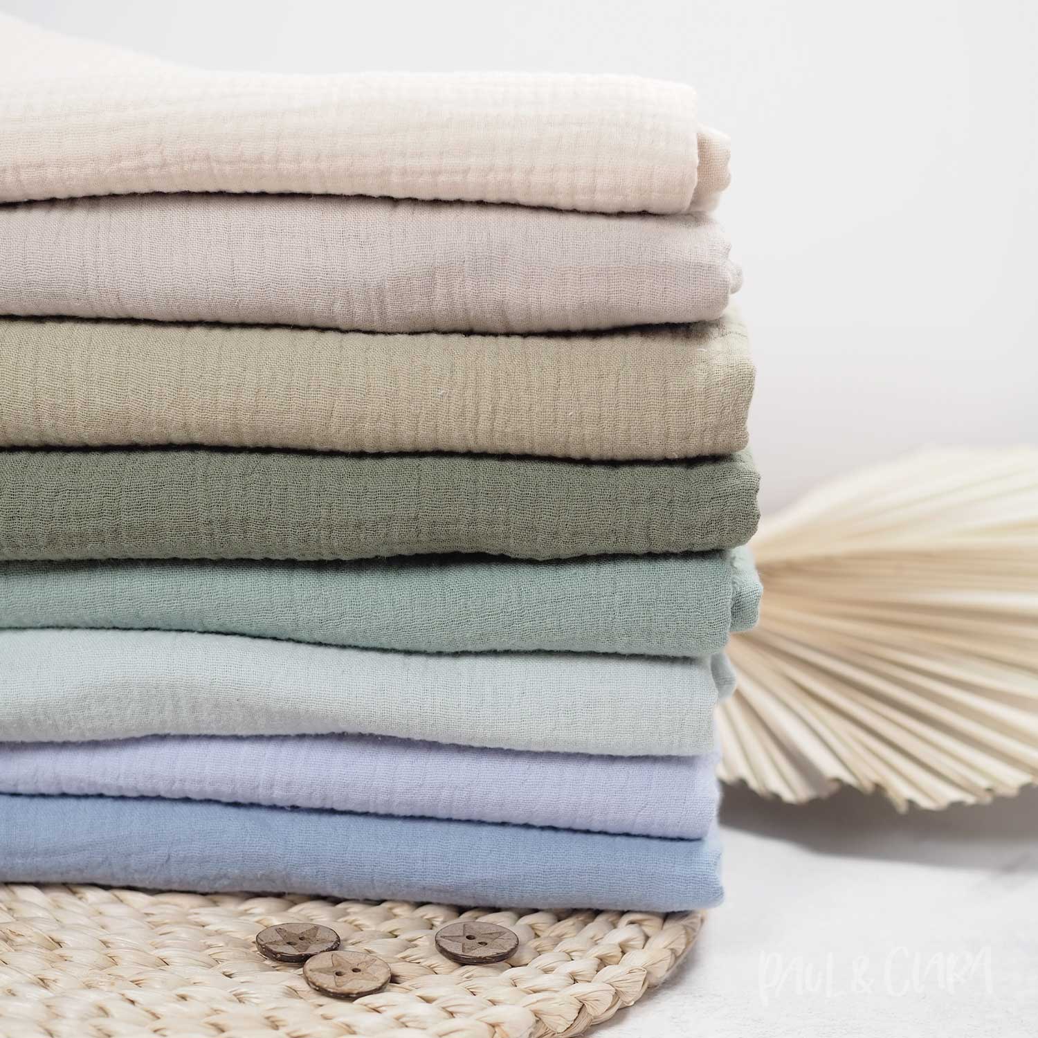 Baumwoll Musselin - Oatmeal - Paul & Clara