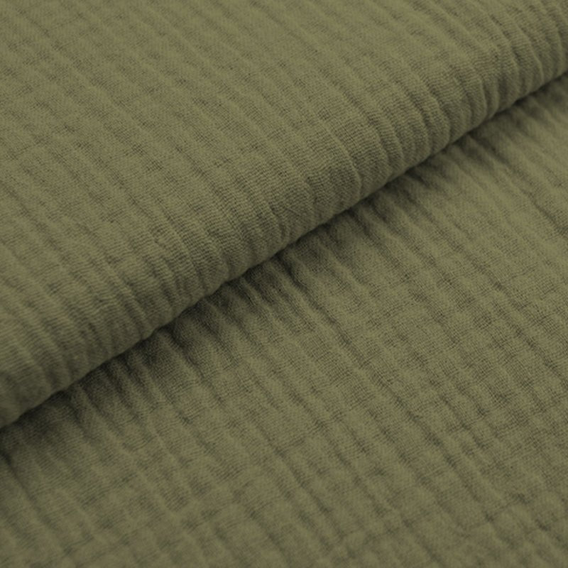 Baumwolle Musselin - Olive - Paul & Clara