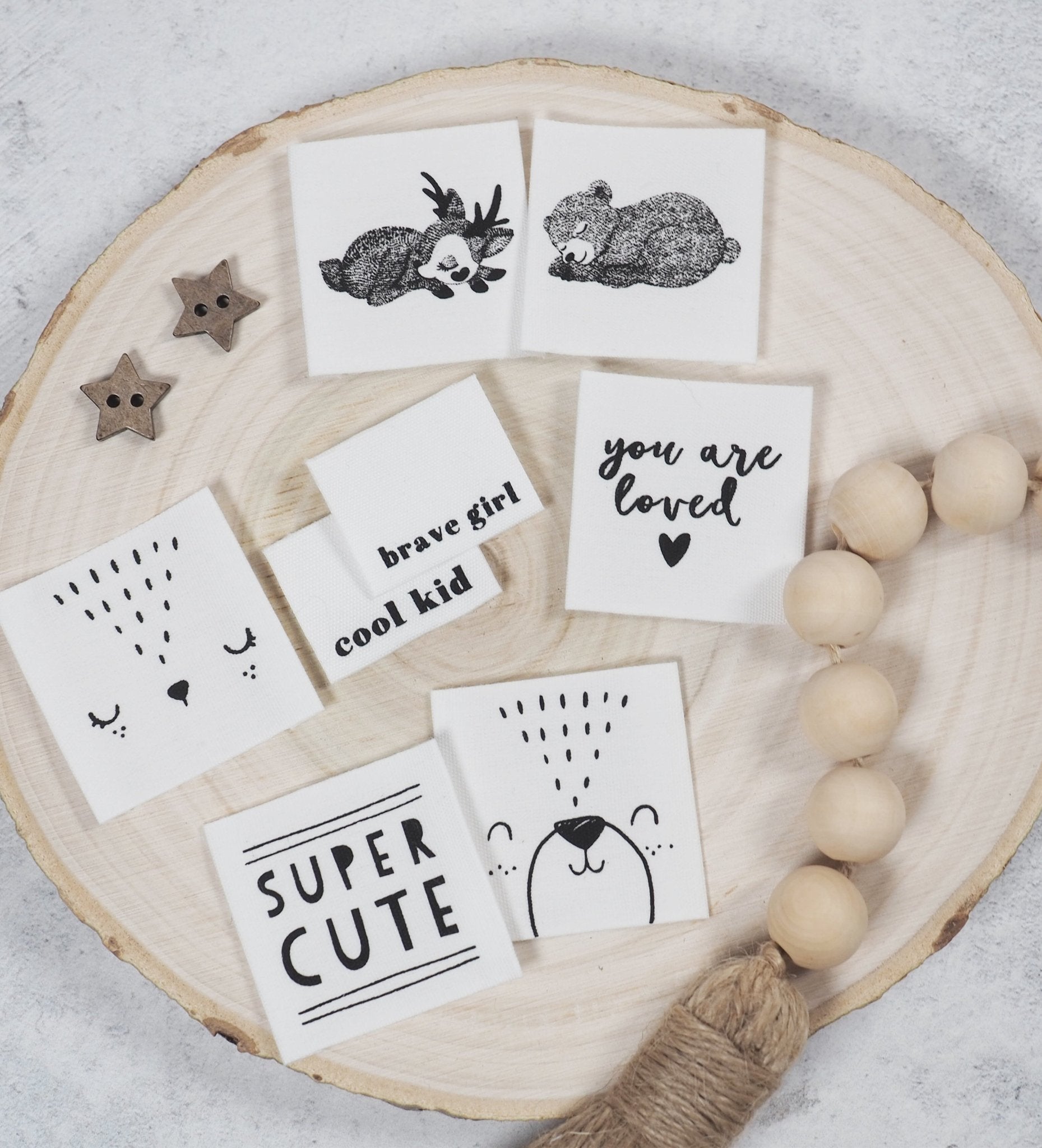 Baumwolllabel *Bärgesicht* - Paul & Clara