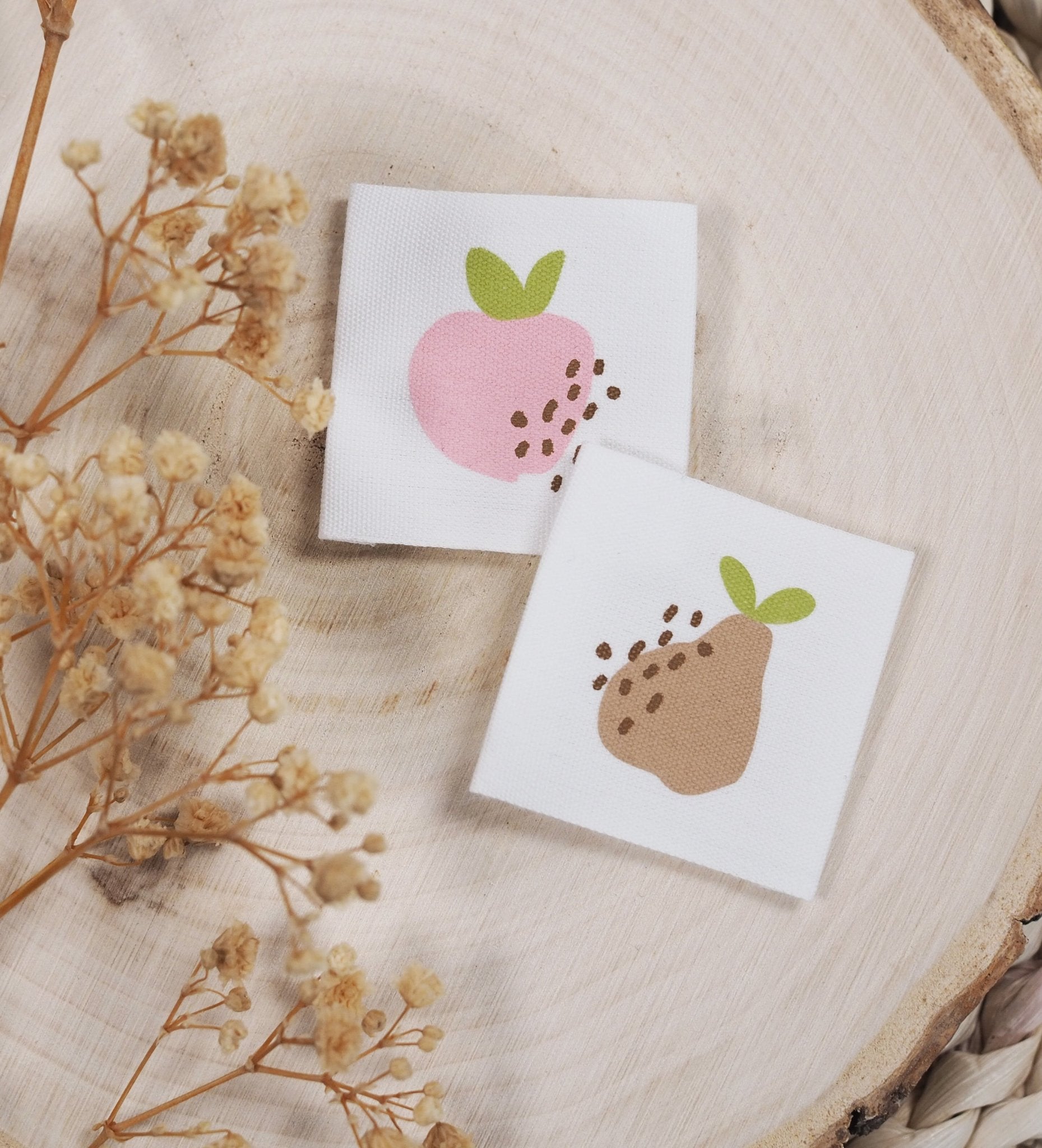 Baumwolllabel *Birne* - Paul & Clara