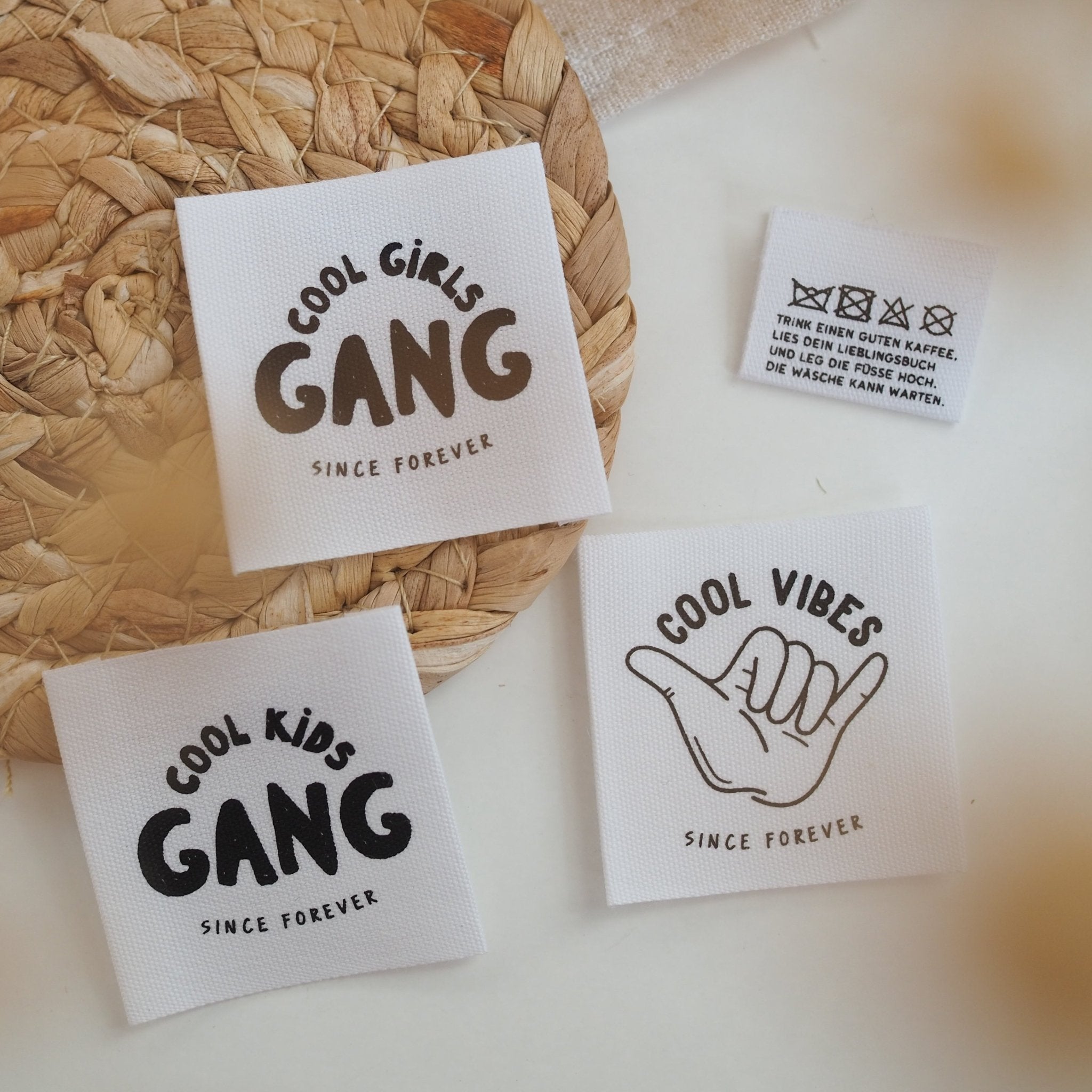 Baumwolllabel *cool kids gang* - Paul & Clara