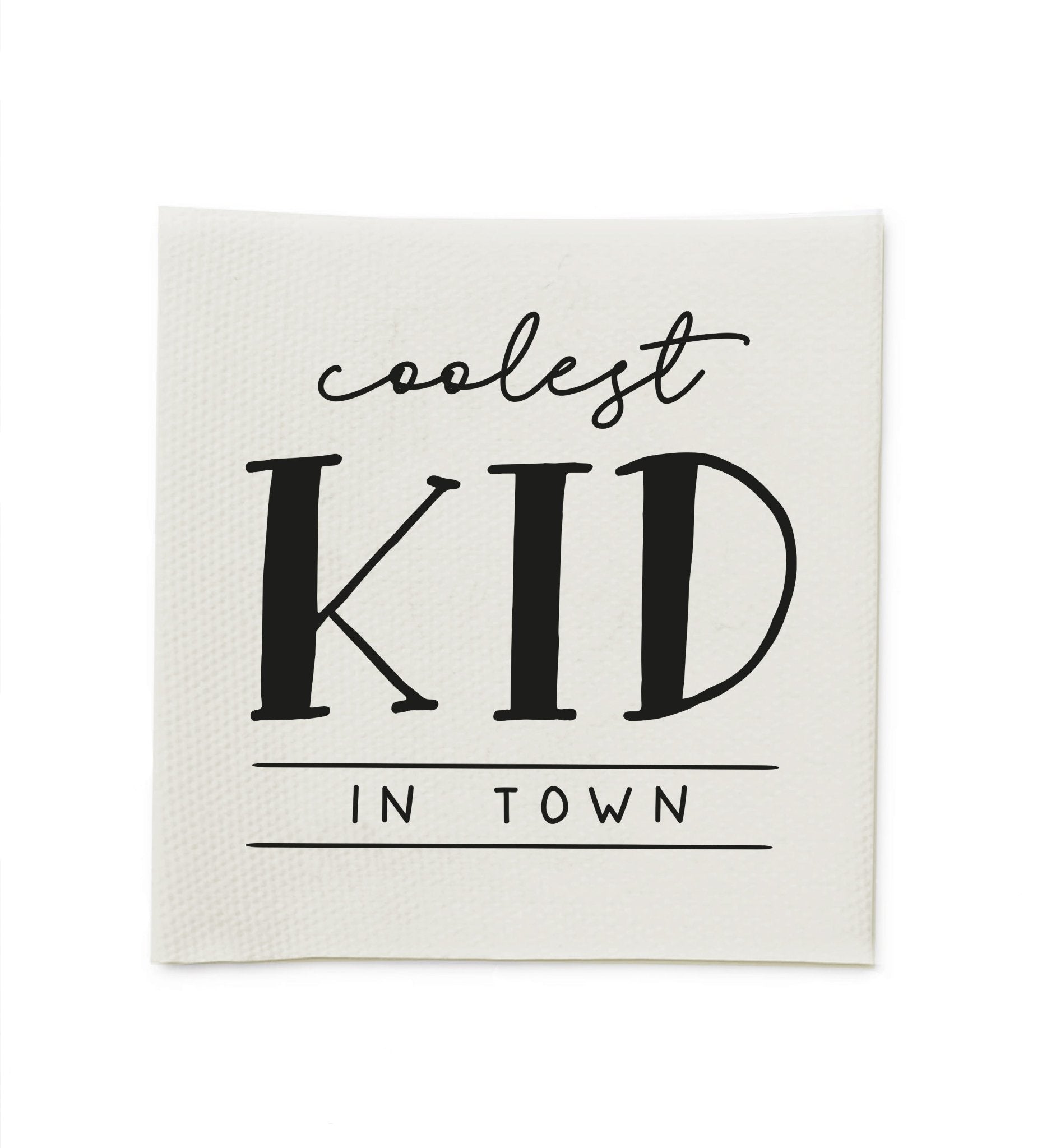 Baumwolllabel *coolest kid in town* - Paul & Clara