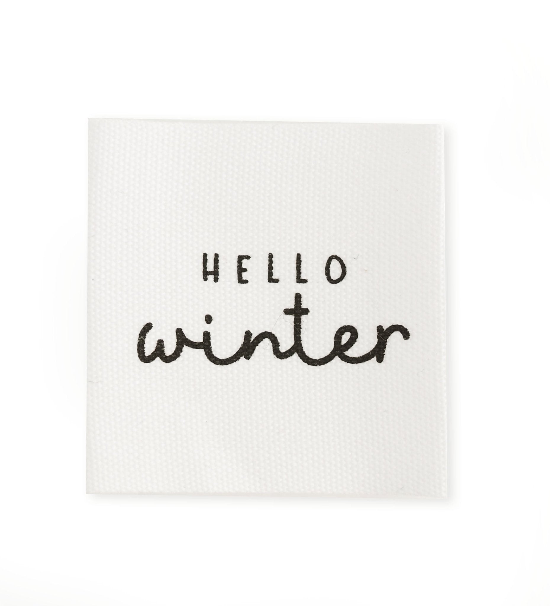 Baumwolllabel *hello winter* - Paul & Clara
