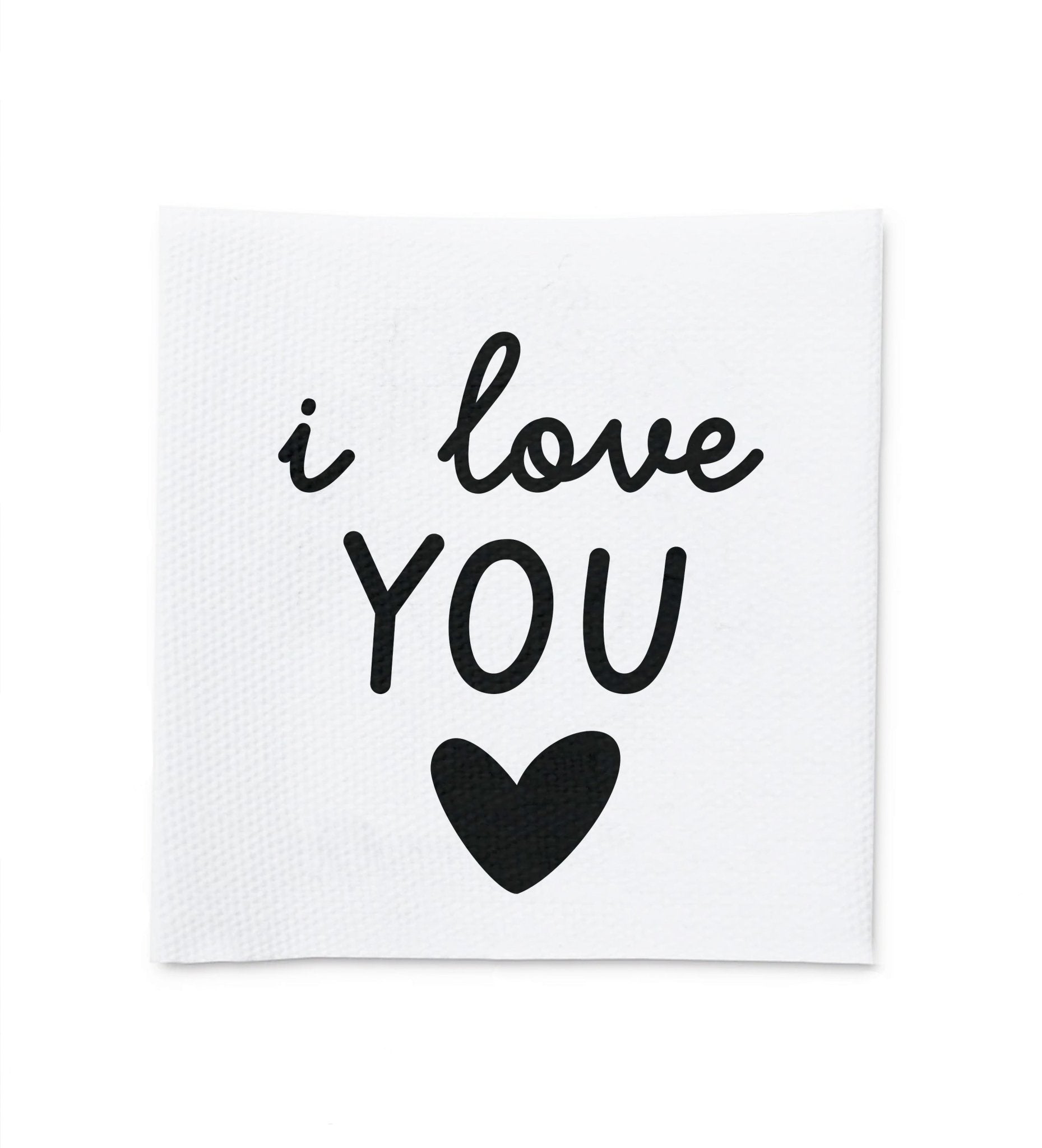 Baumwolllabel *i love YOU* - Paul & Clara