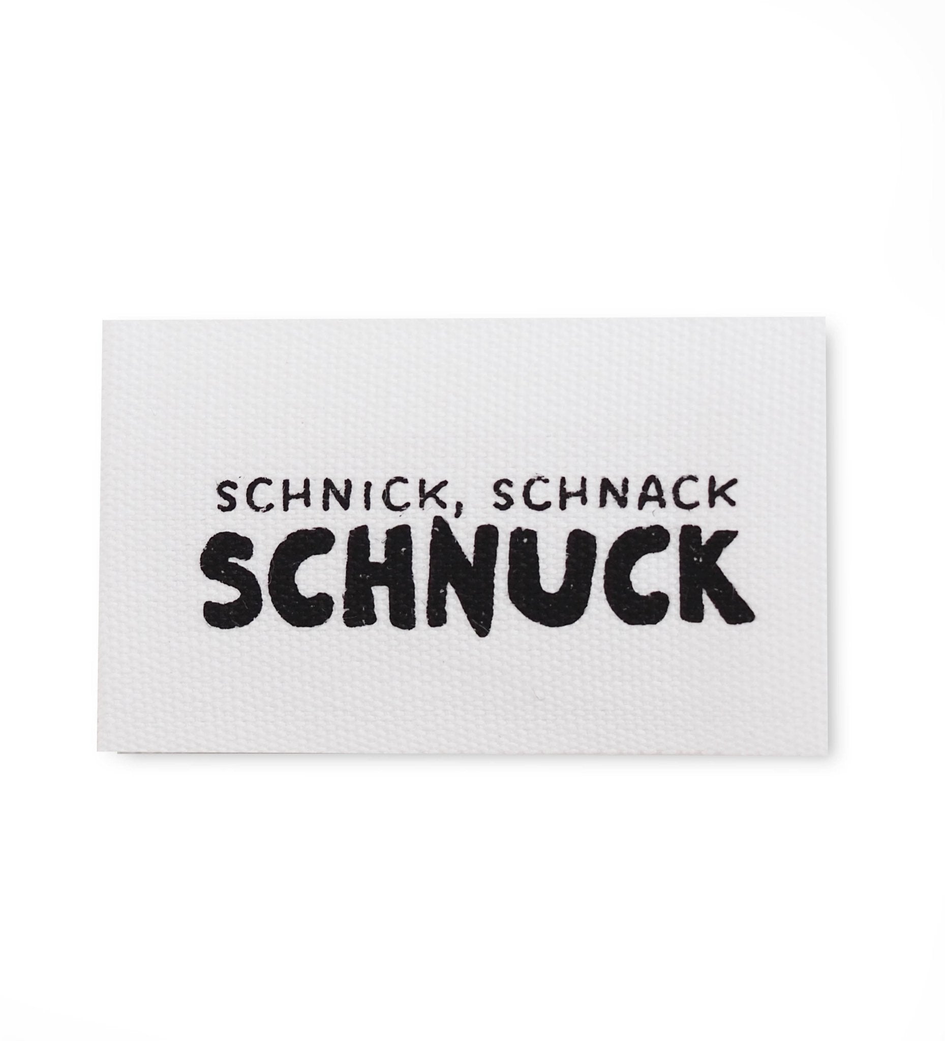 Baumwolllabel *schnick, schnack, schnuck* - Paul & Clara