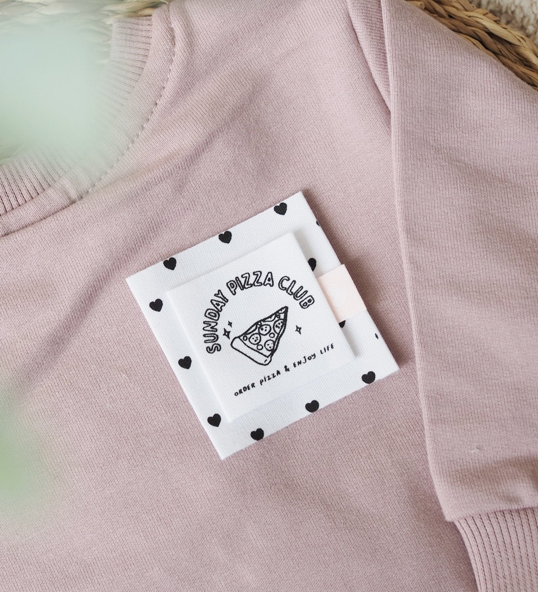 Baumwolllabel *sunday pizza club* - Paul & Clara