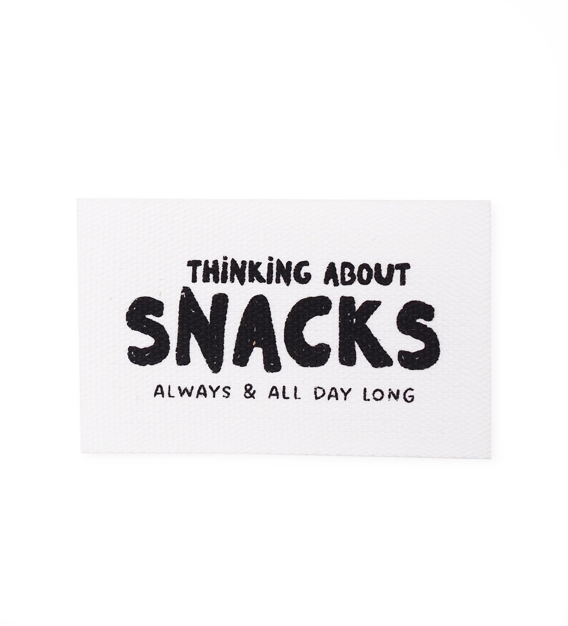 Baumwolllabel *thinking about snacks* - Paul & Clara