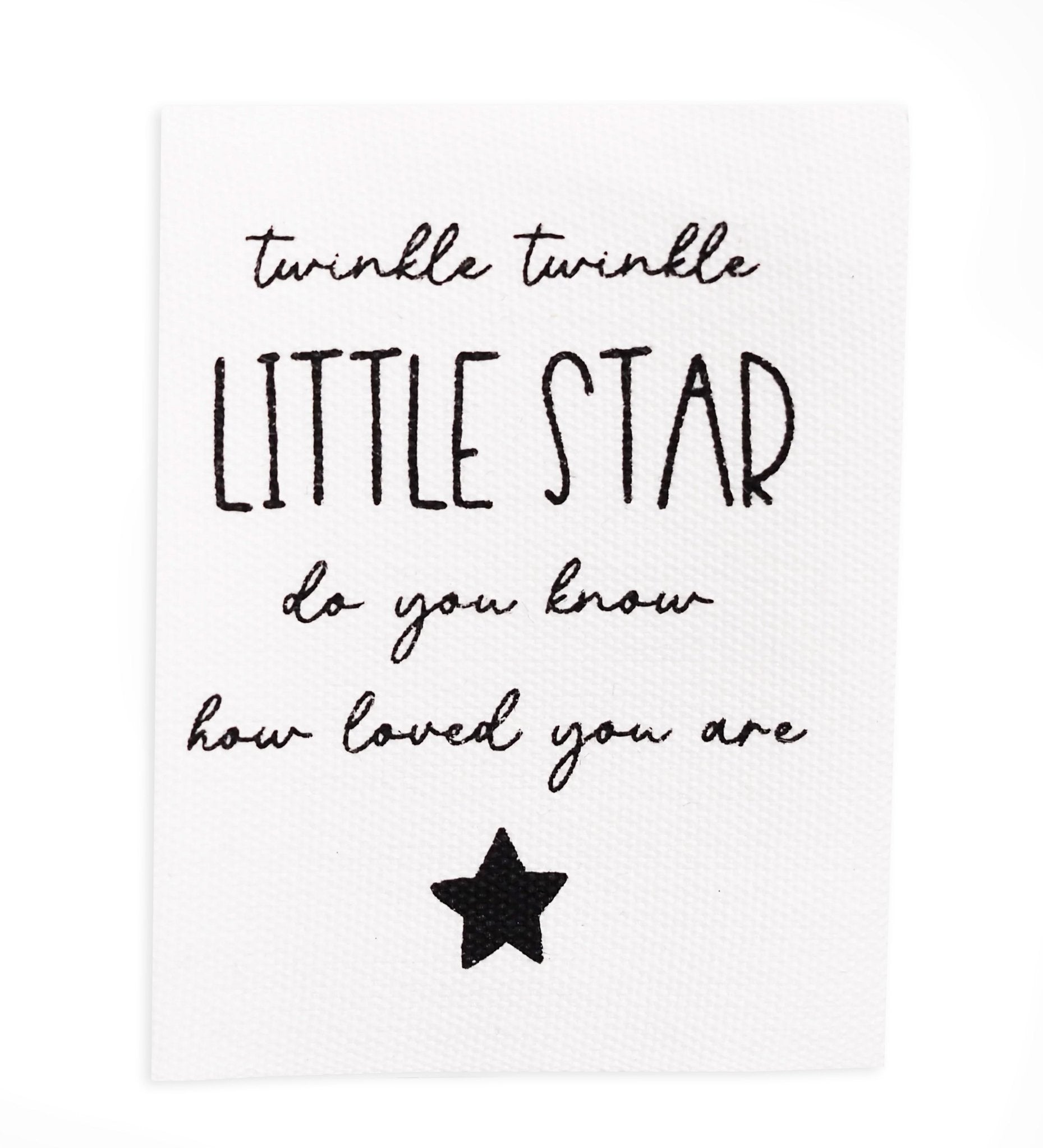 Baumwolllabel *twinkel twinkel* ECRU - Paul & Clara