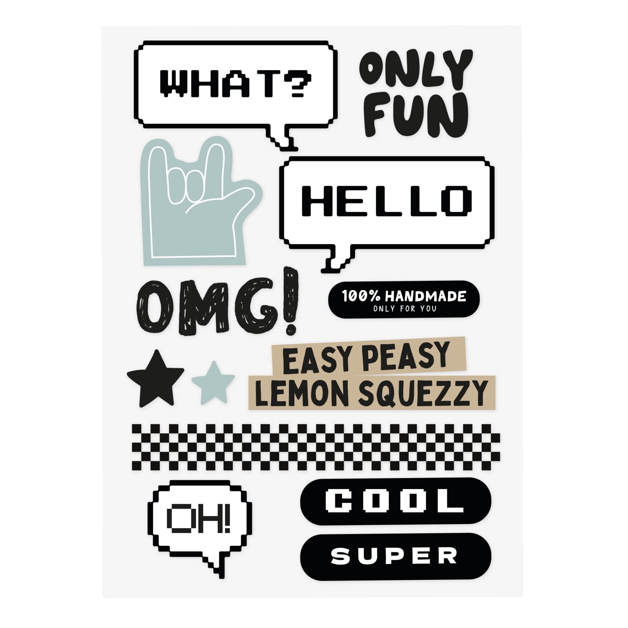 Bügelbild - cool kids