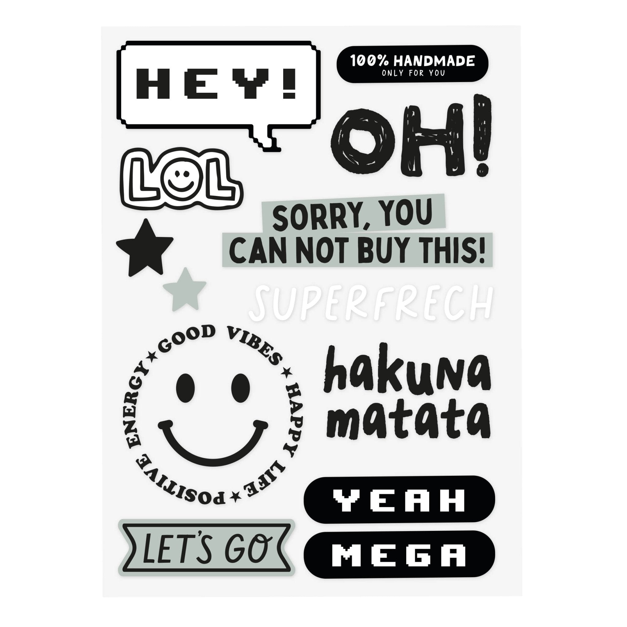 Bügelbild - cool kids