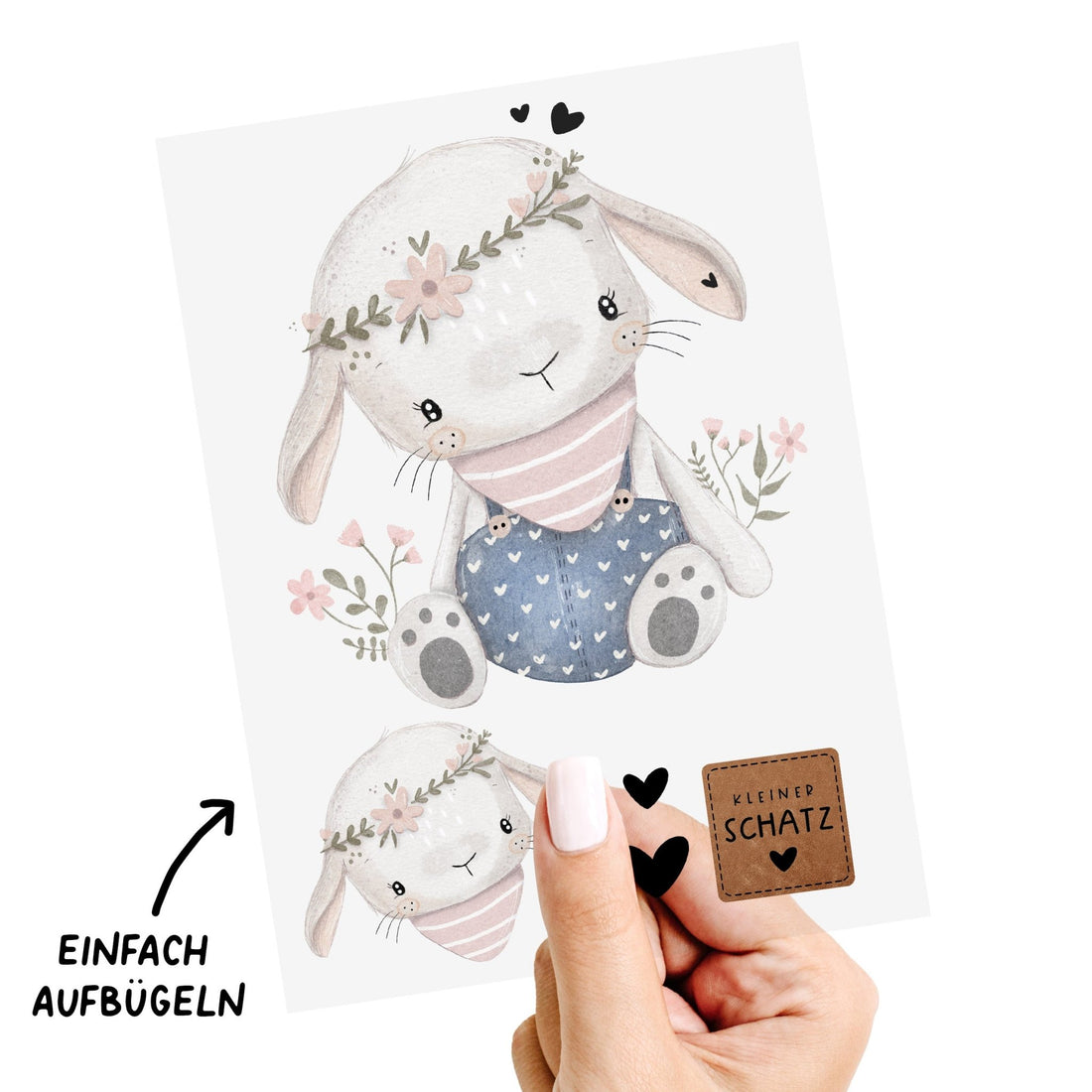 Bügelbild *Hase Clara* - A5 - Paul & Clara