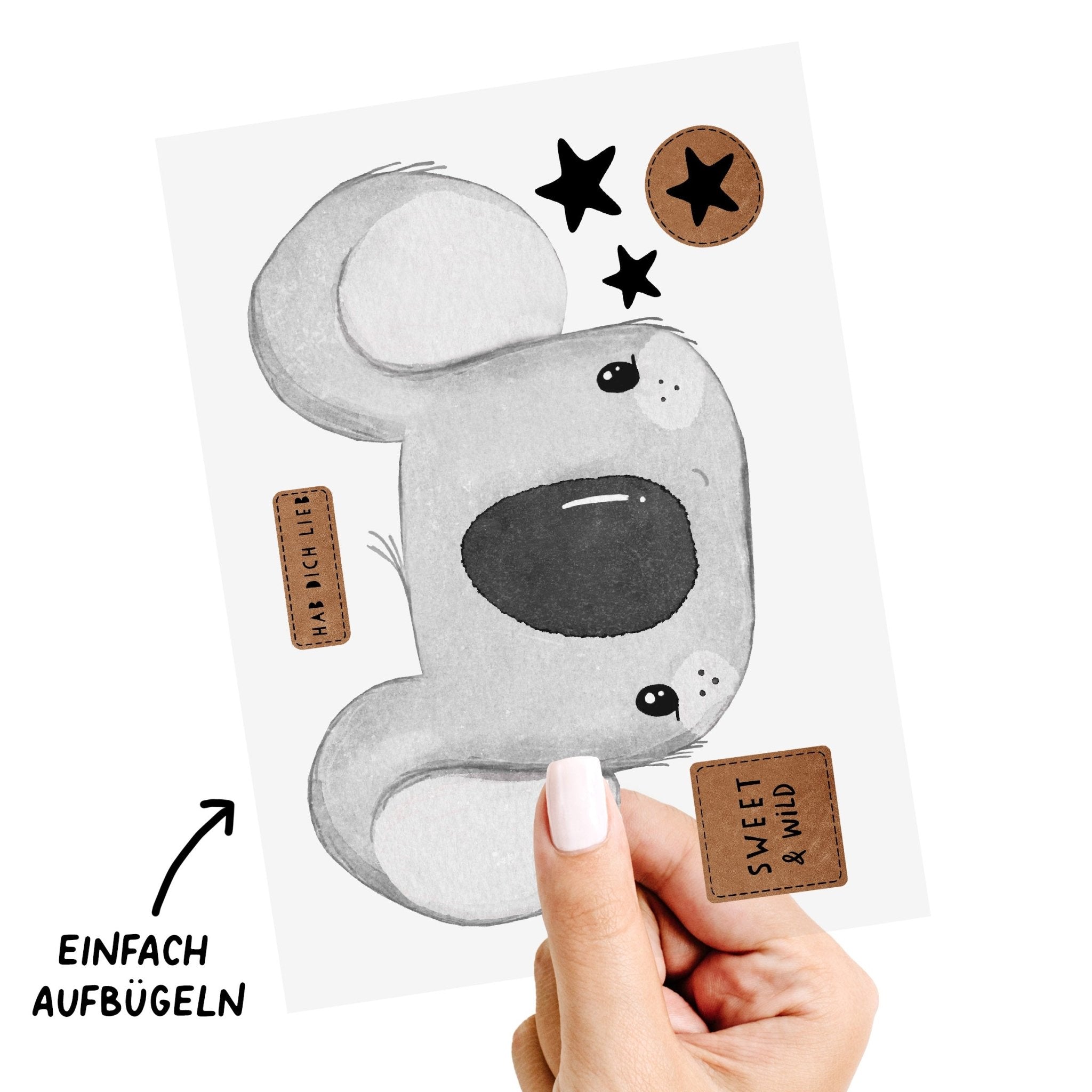 Bügelbild - Koalalove - A5 - Paul & Clara