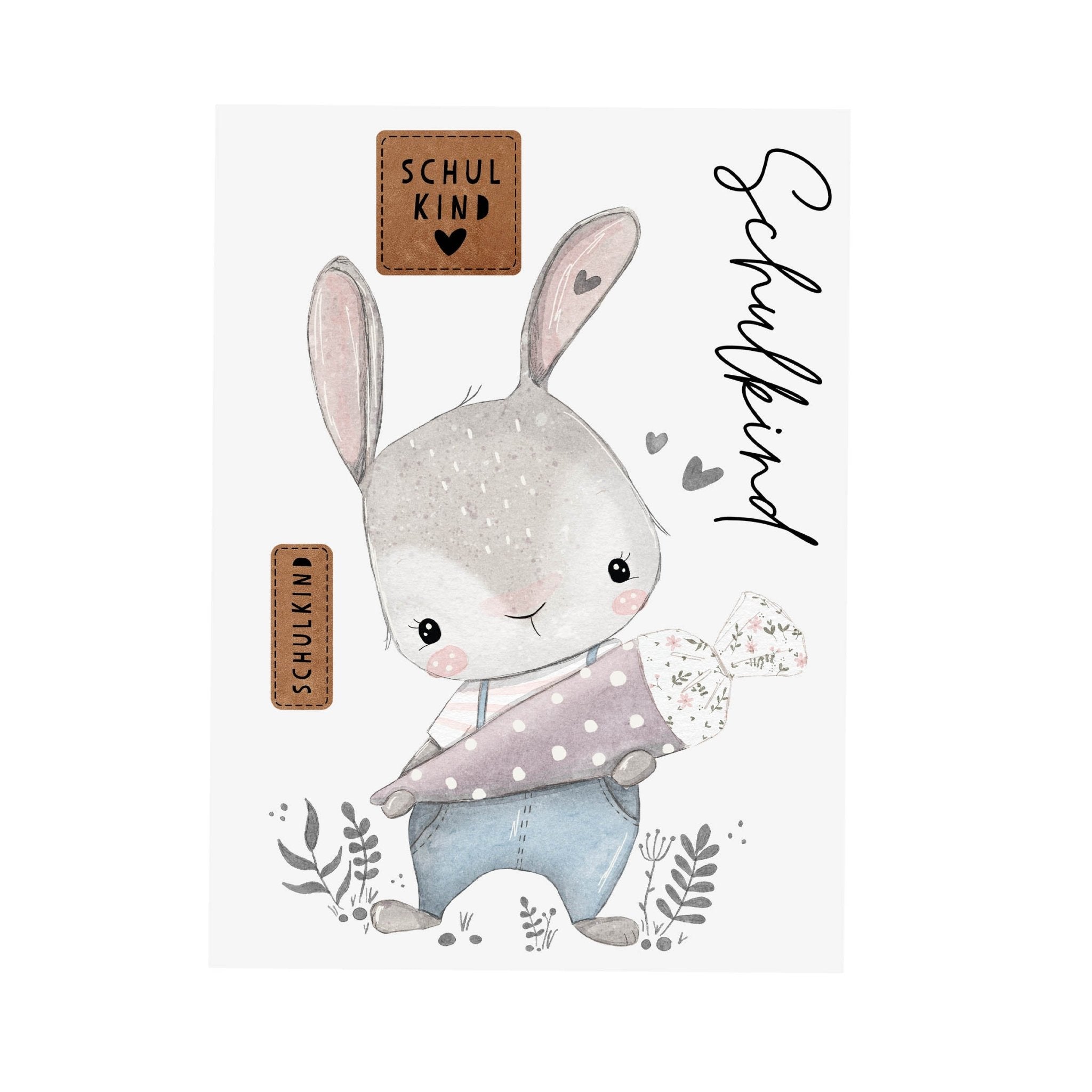 Bügelbild - Lilu *Schulkind* - A5 - Paul & Clara