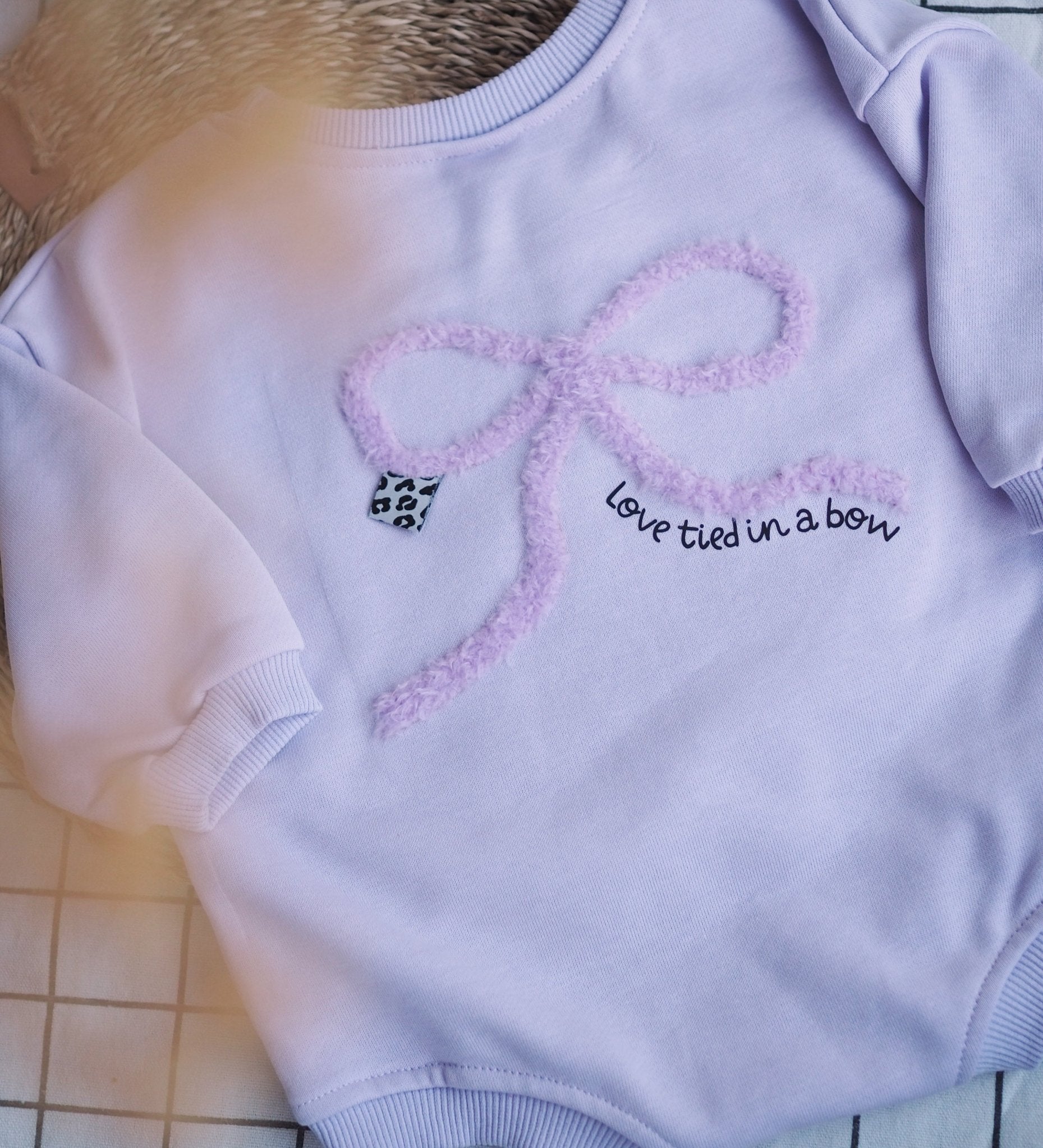 Bügelbild - love tied in a bow - Paul & Clara