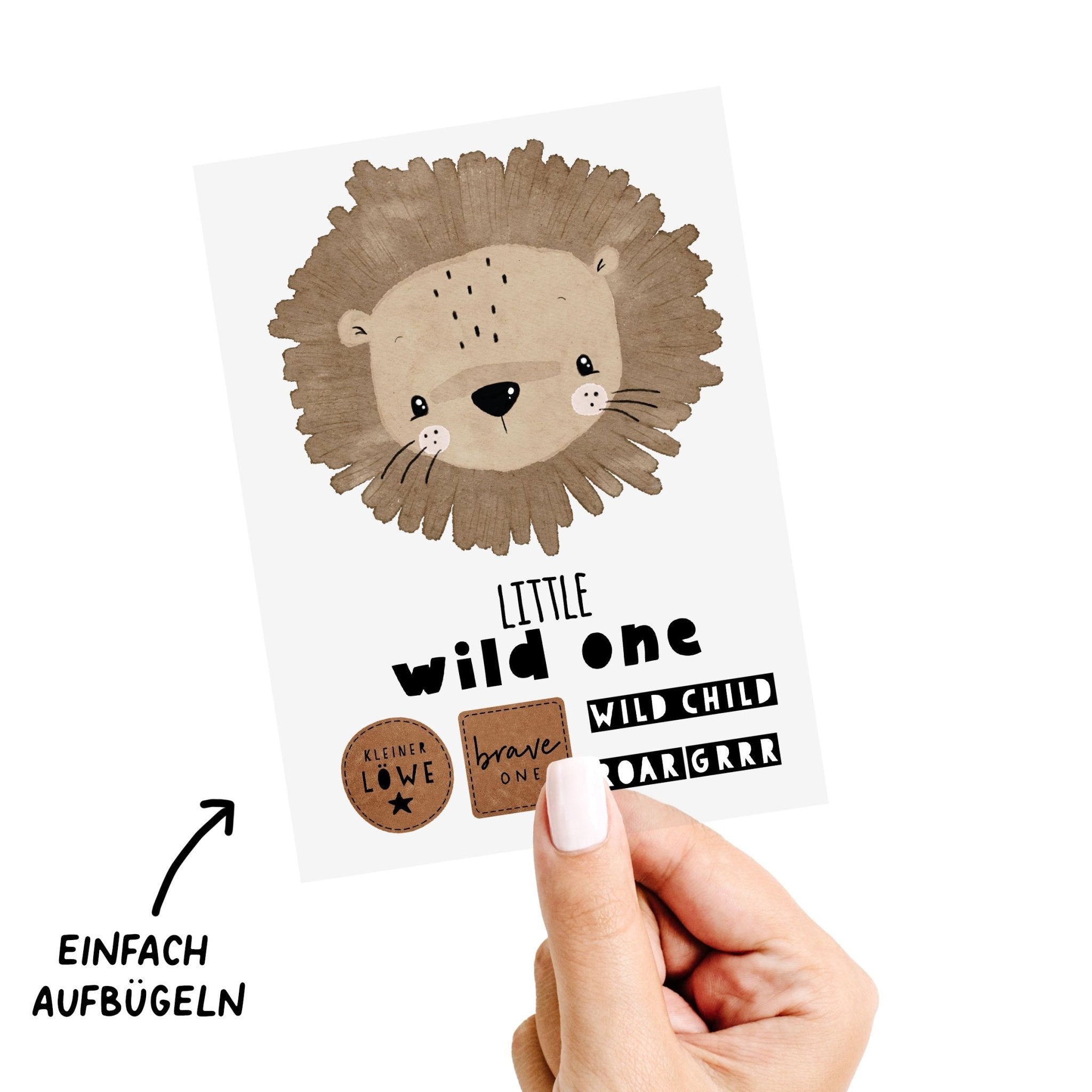 Bügelbild - Löwe - A5 - Paul & Clara