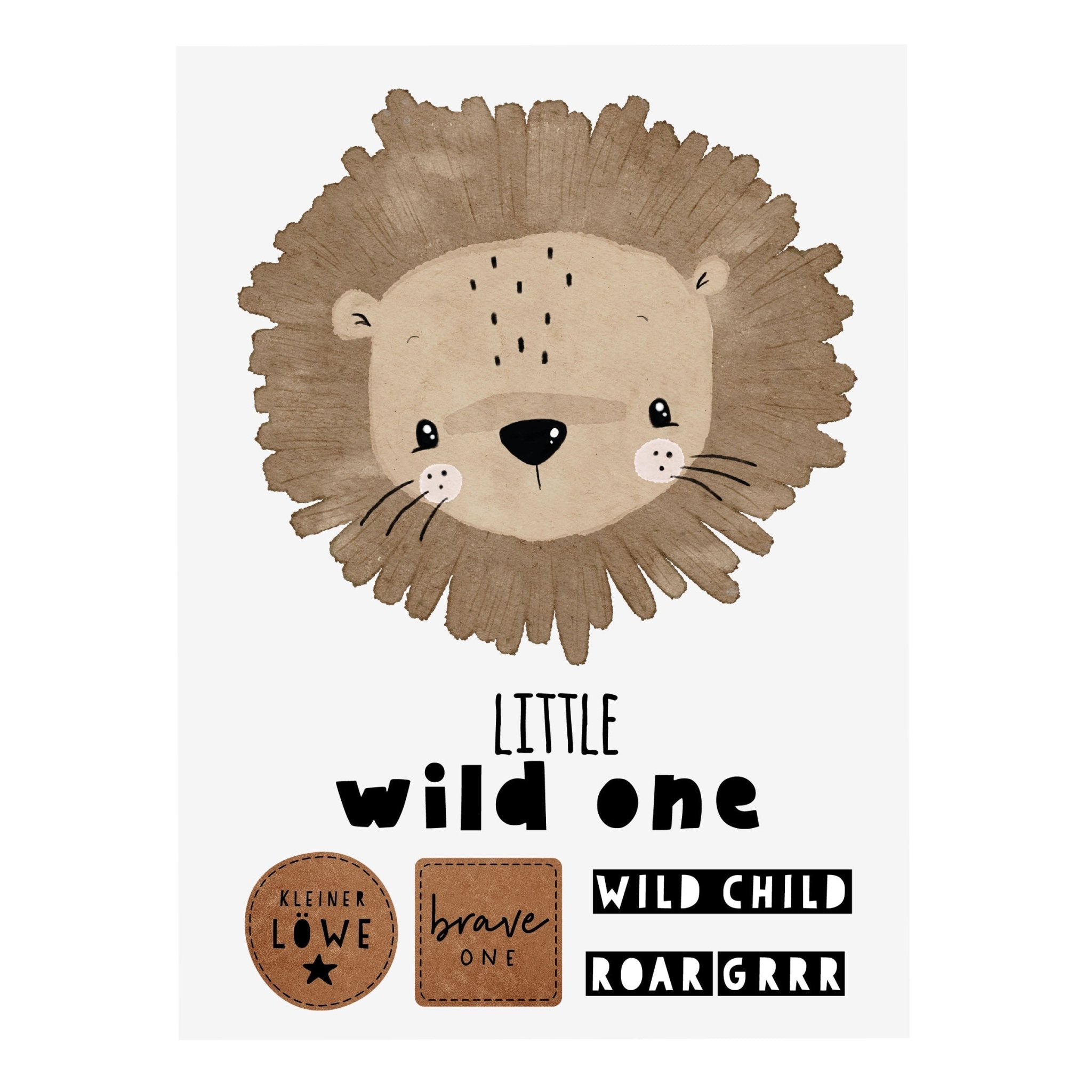 Bügelbild - Löwe - A5 - Paul & Clara