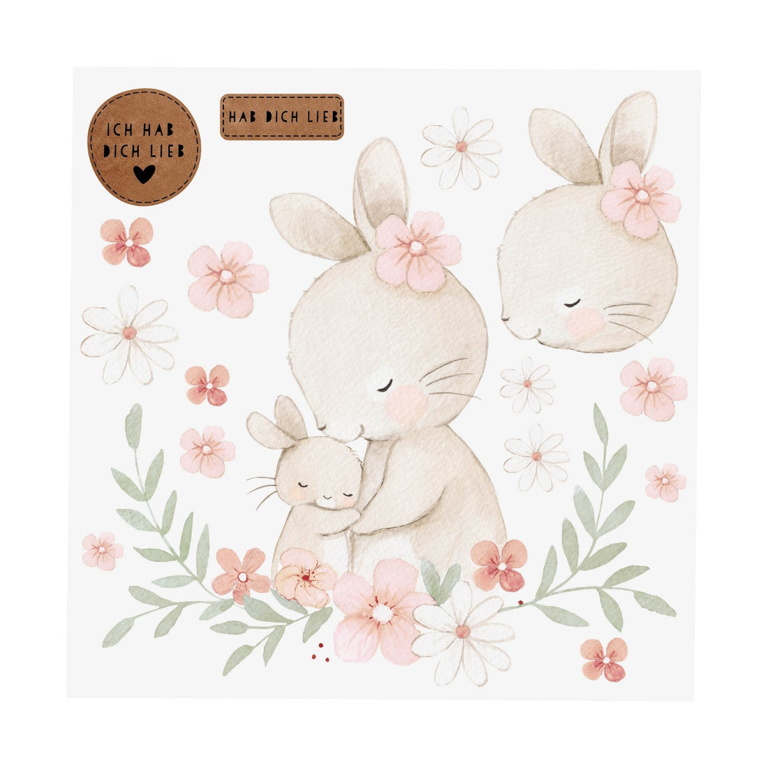 Bügelbild - Lulu - 210 x 210 mm - Paul & Clara