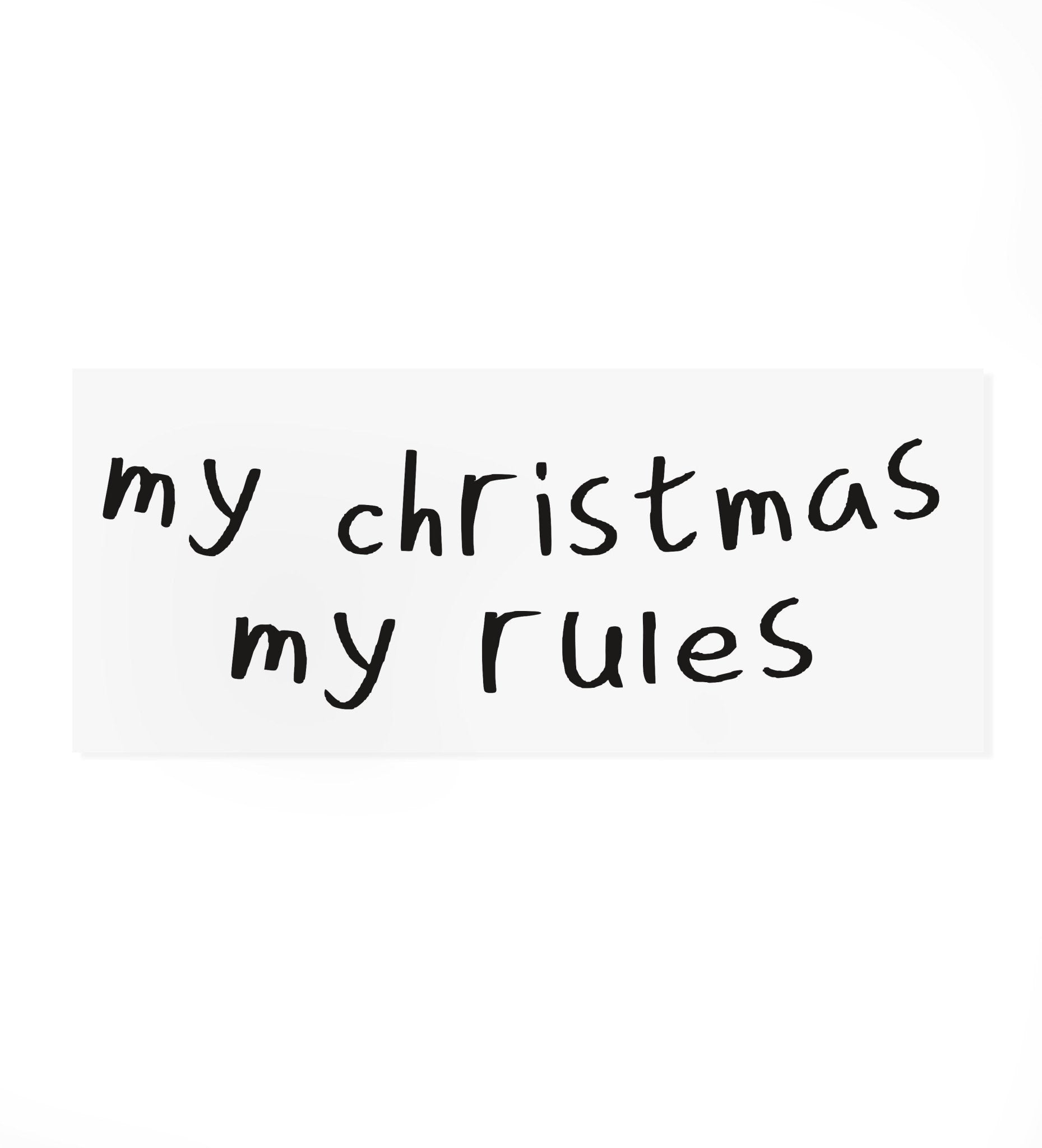 Bügelbild - my christmas, my rules - Paul & Clara