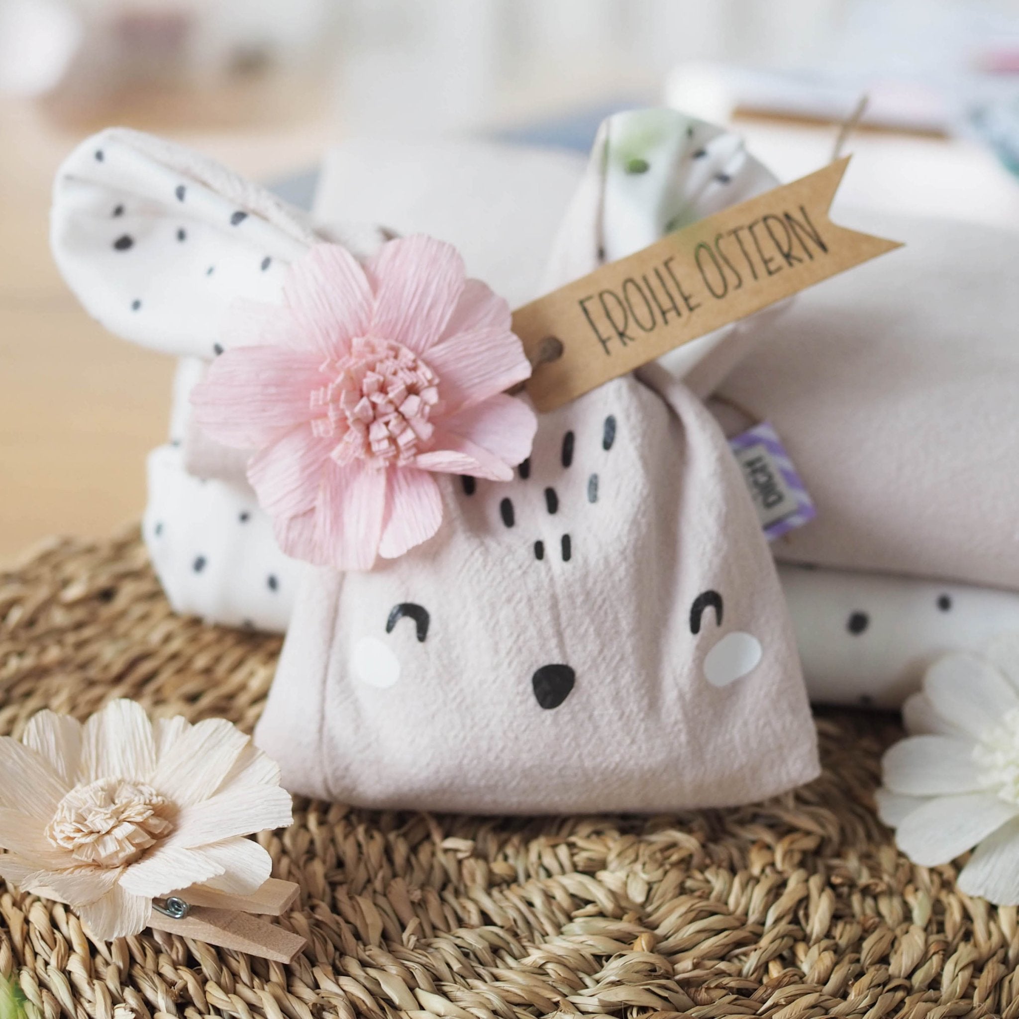 Bügelbild - Osterhasen Gesicht - Paul & Clara