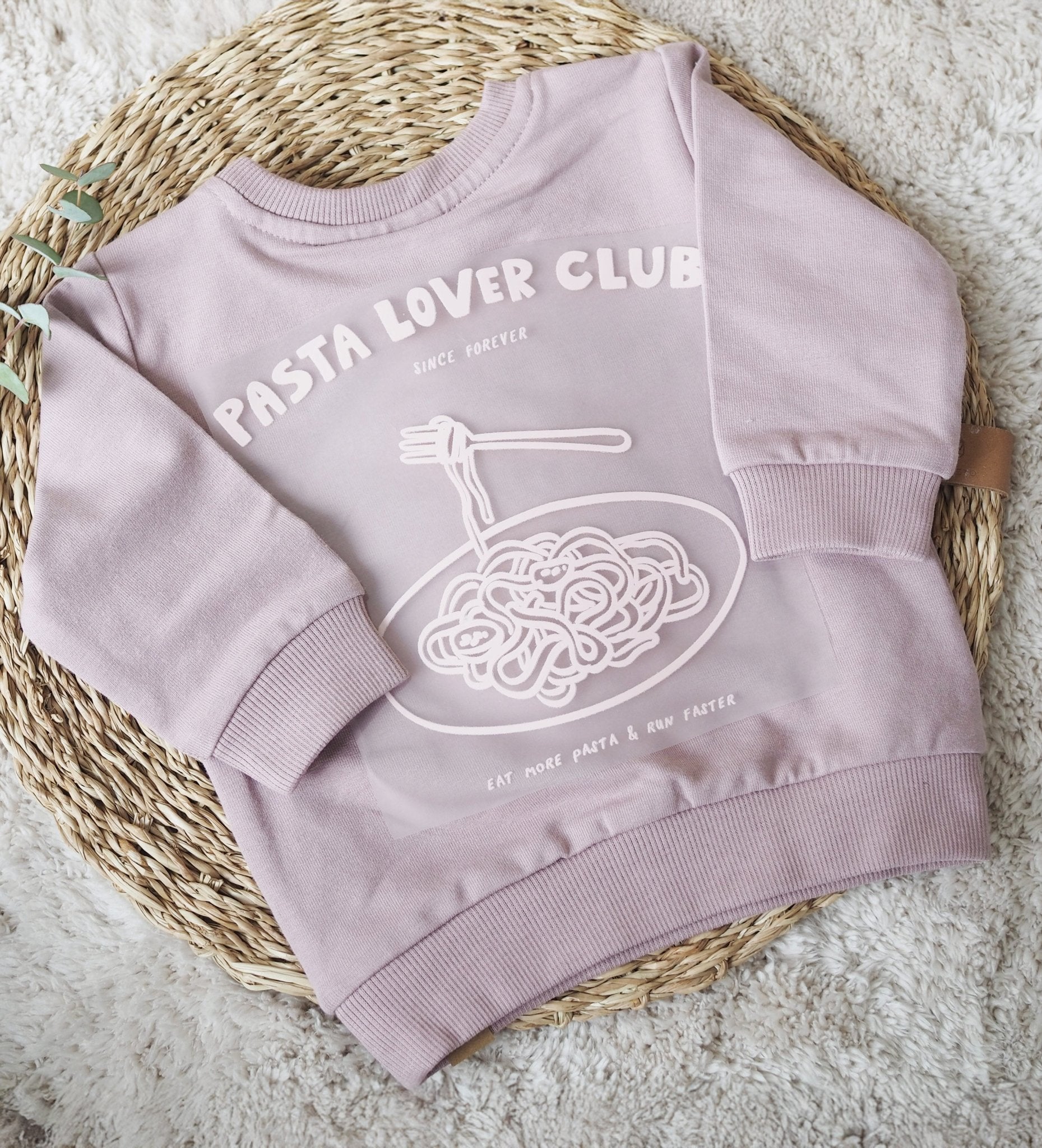 Bügelbild - Pasta Lover Club - Paul & Clara