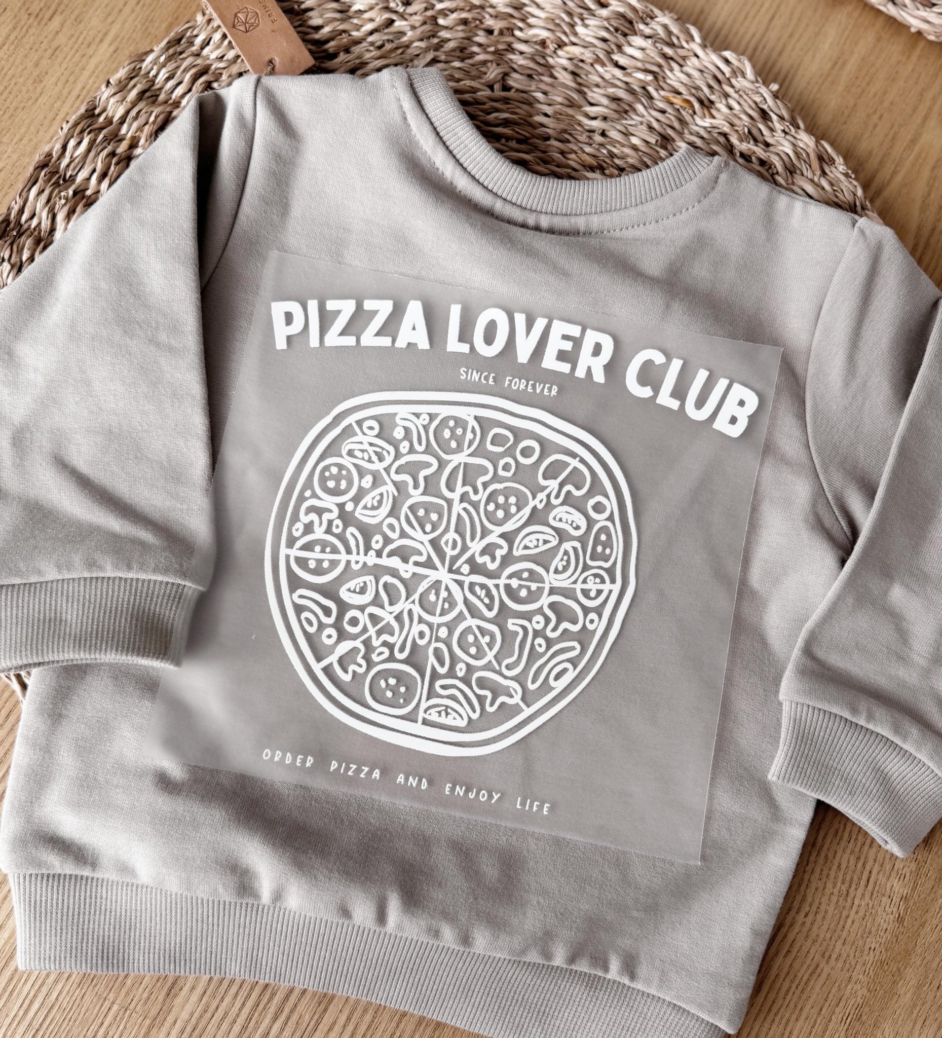 Bügelbild - Pizza Lover Club - Paul & Clara