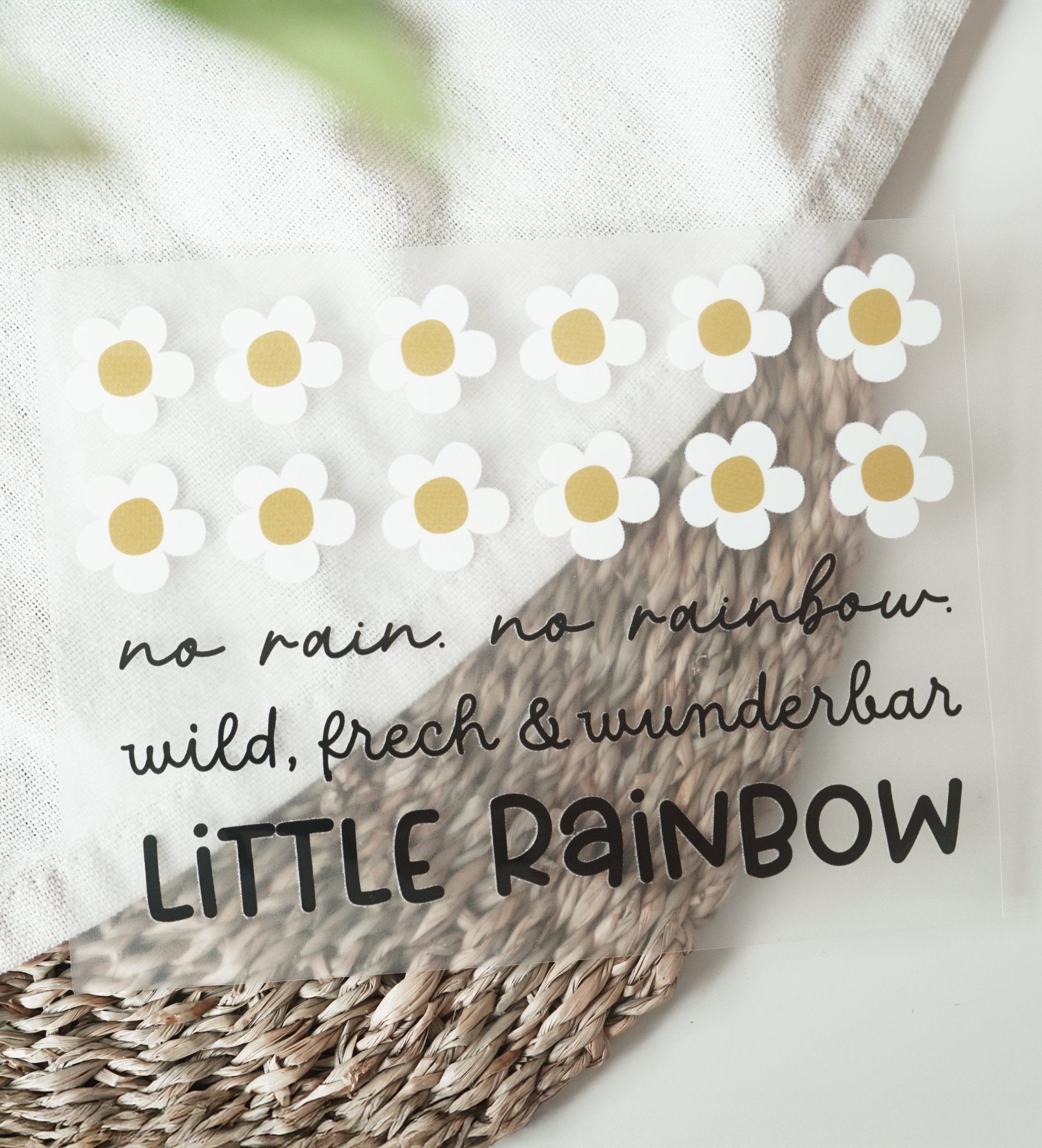 Bügelbild - Regenbogen *Add - on* - Paul & Clara