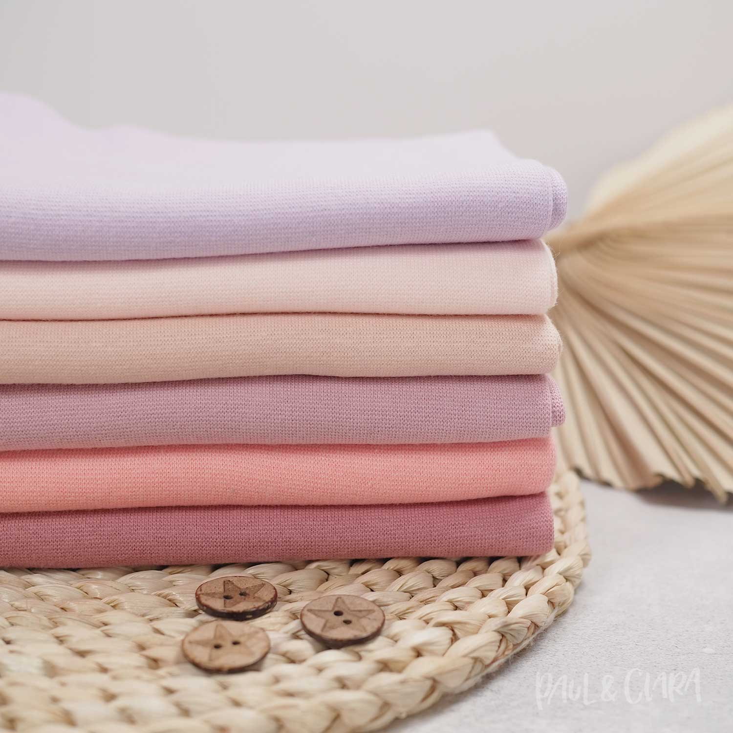 Bündchen - Blush *Schlauchware* *AB 10 CM* - Paul & Clara