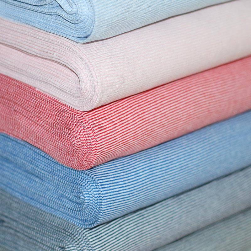 Bündchen - Mini - Streifen Rot/Weiß *Schlauchware* *AB 10 CM* - Paul & Clara