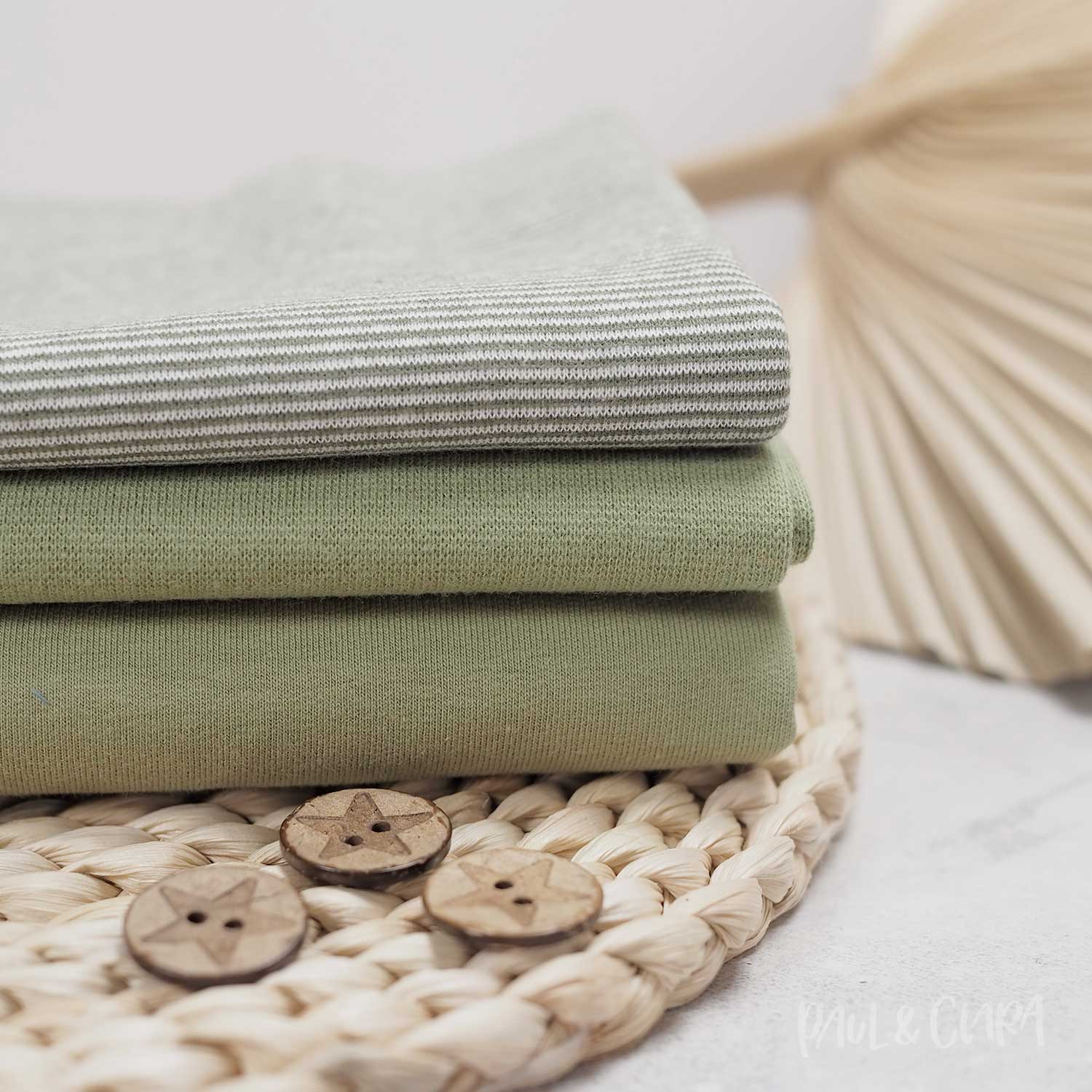 Bündchen - Olive *Schlauchware* *AB 10 CM* - Paul & Clara