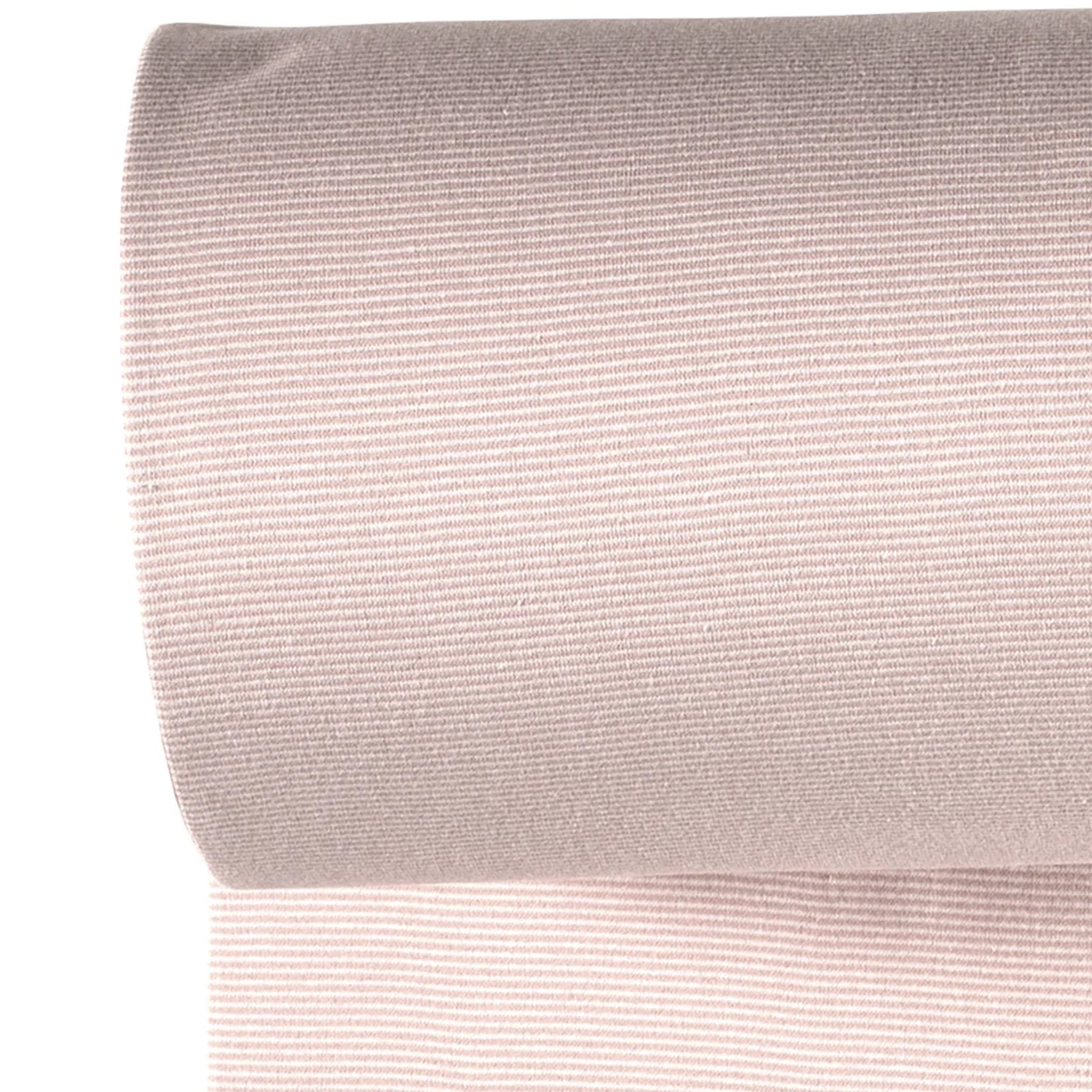 Bündchen - Streifen Altrosa/Weiß *Schlauchware* *AB 10 CM* - Paul & Clara