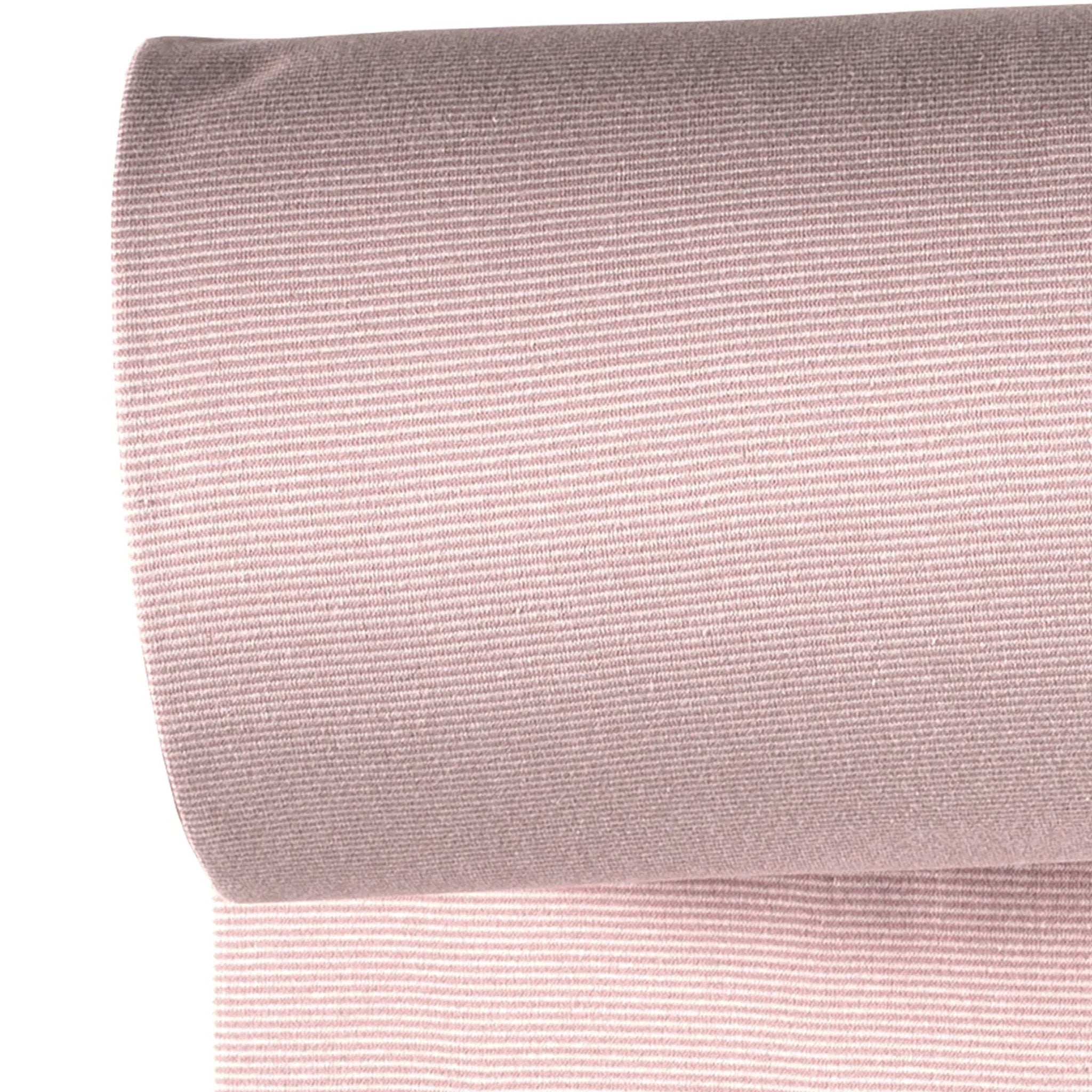 Bündchen - Streifen Malve/Weiß *Schlauchware* *AB 10 CM* - Paul & Clara