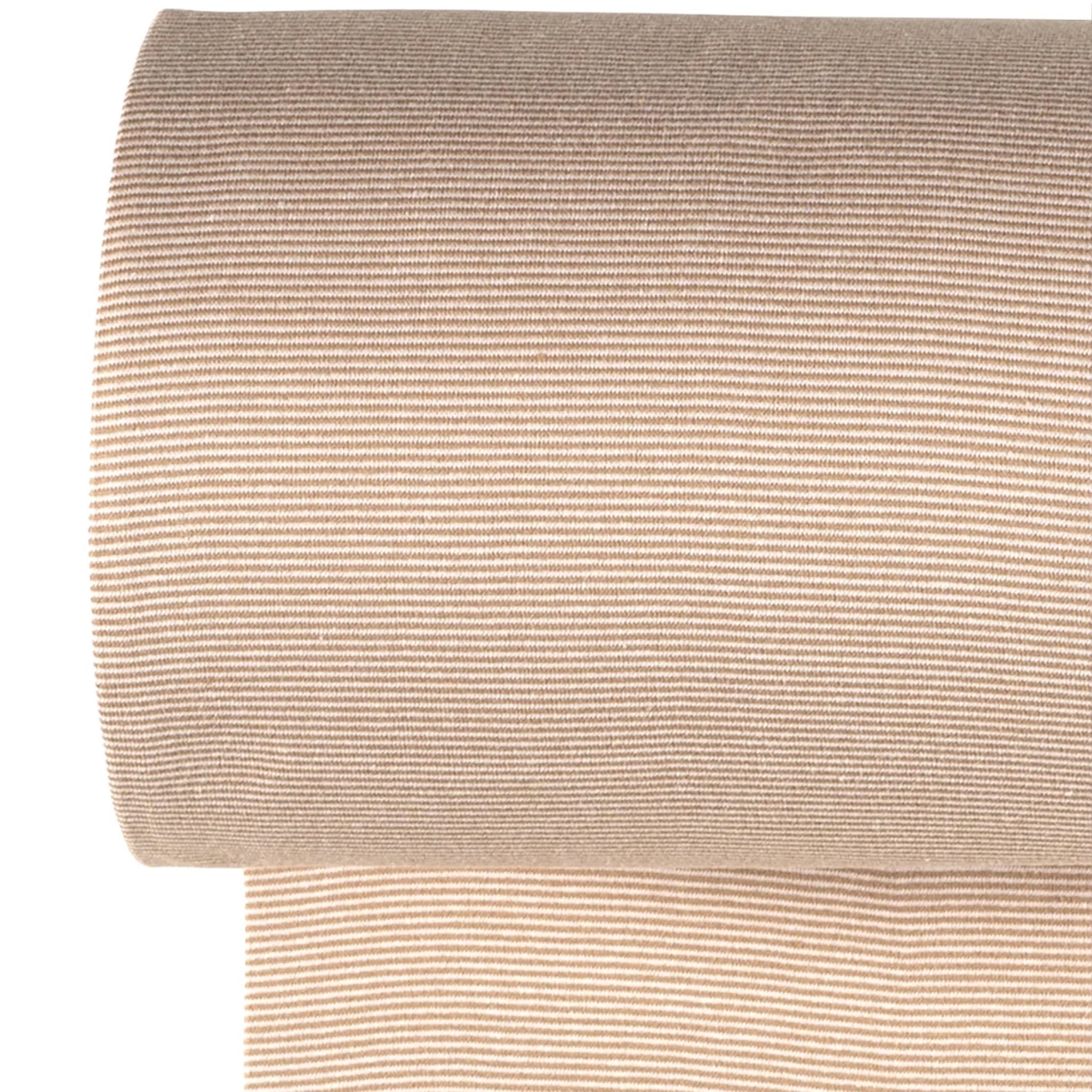Bündchen - Streifen Muskat/Weiß *Schlauchware* *AB 10 CM* - Paul & Clara
