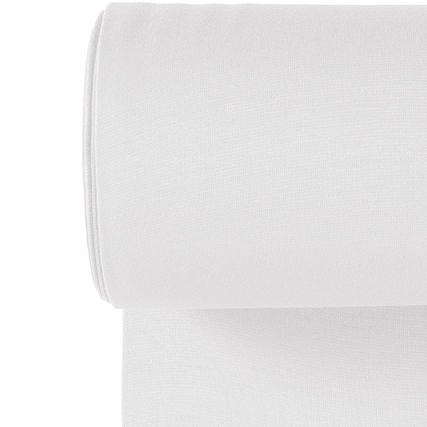 Bündchen - Weiß *Schlauchware* *ab 10 cm* - Paul & Clara