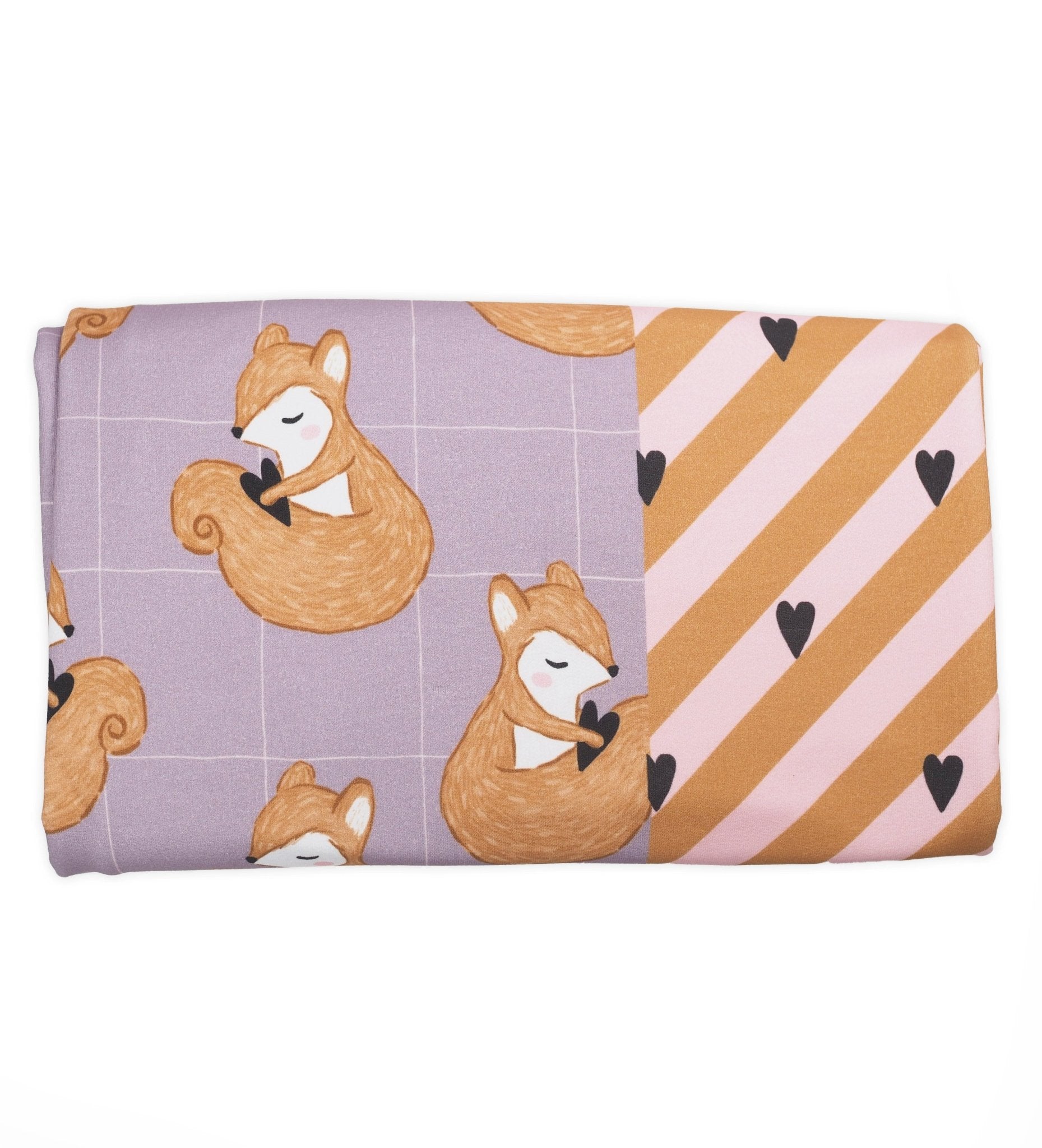 Emmi Eichhörnchen - Lila *Sommersweat* (80 cm Stücke!) - Paul & Clara