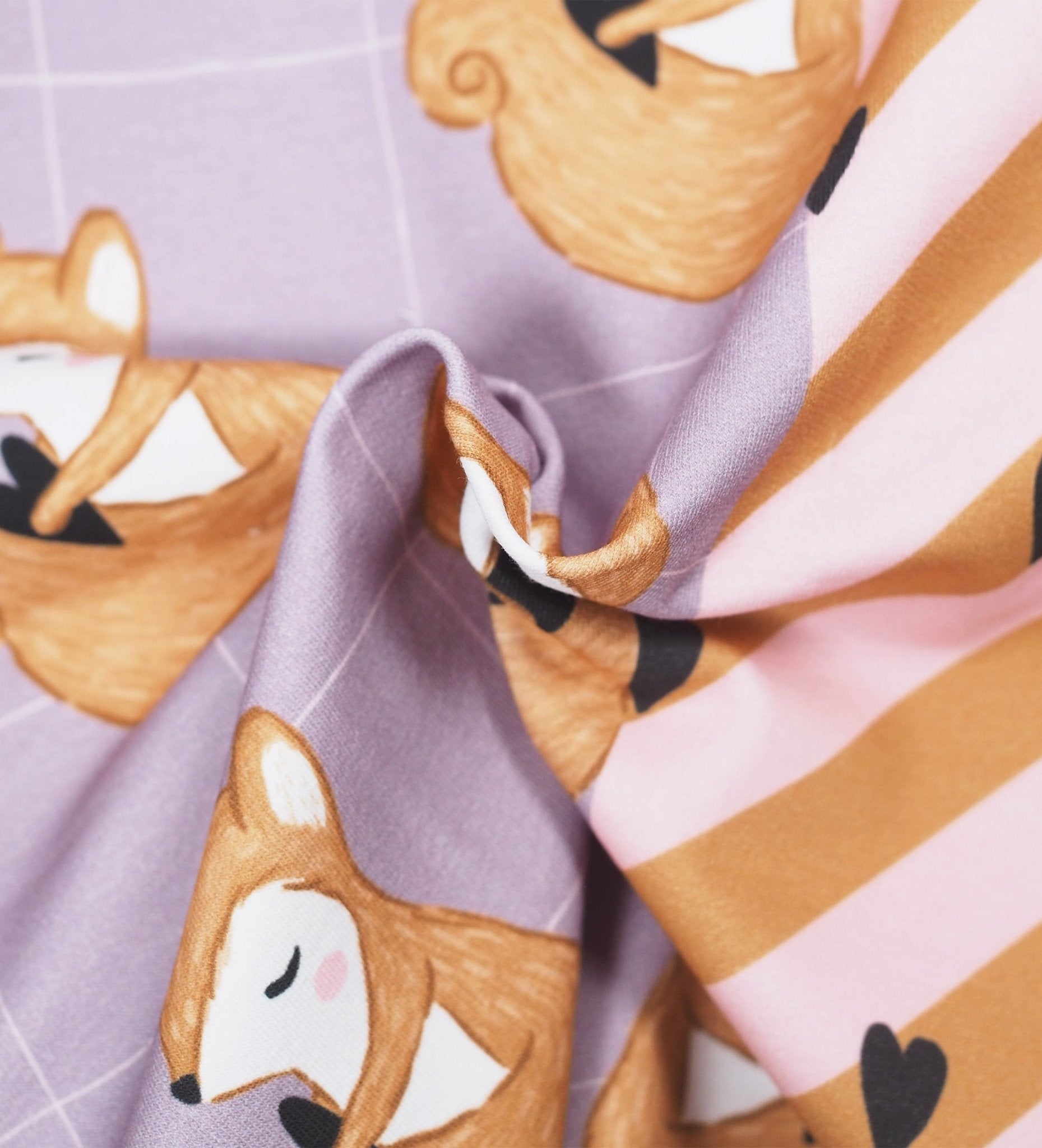 Emmi Eichhörnchen - Lila *Sommersweat* (80 cm Stücke!) - Paul & Clara