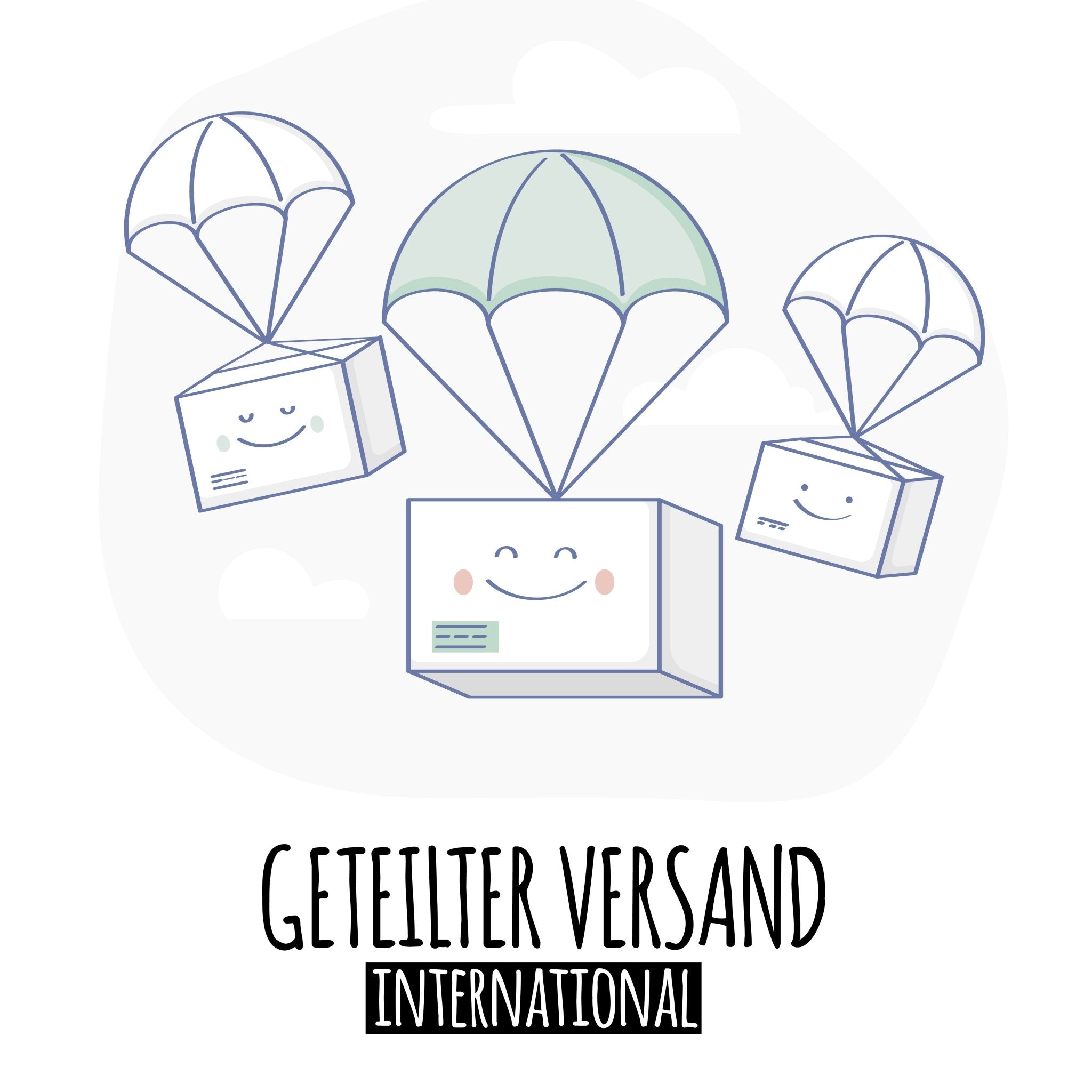 Extra Versandkosten für geteilten Versand / Versandkostennachzahlung *INTERNATIONAL* - Paul & Clara