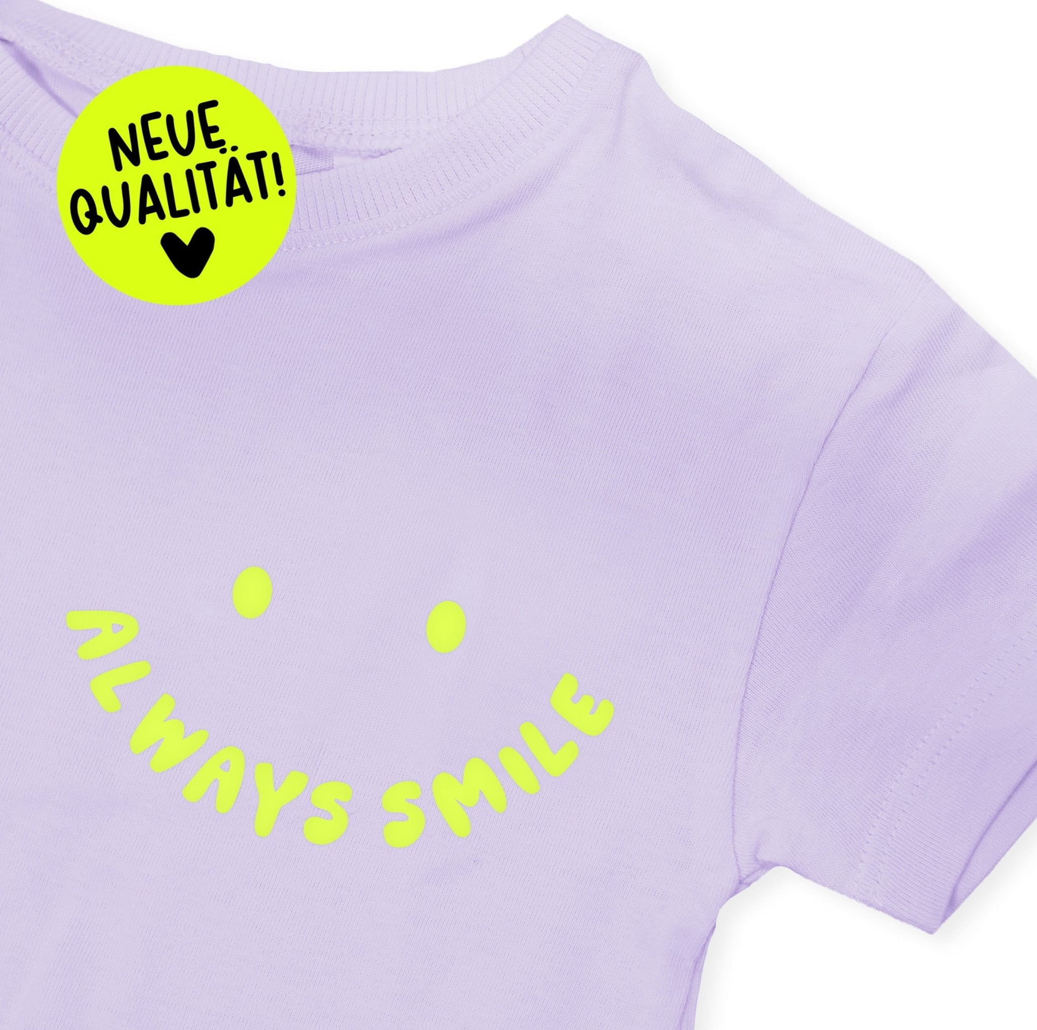 Flock - Patch - always smile *iron - on* - Paul & Clara